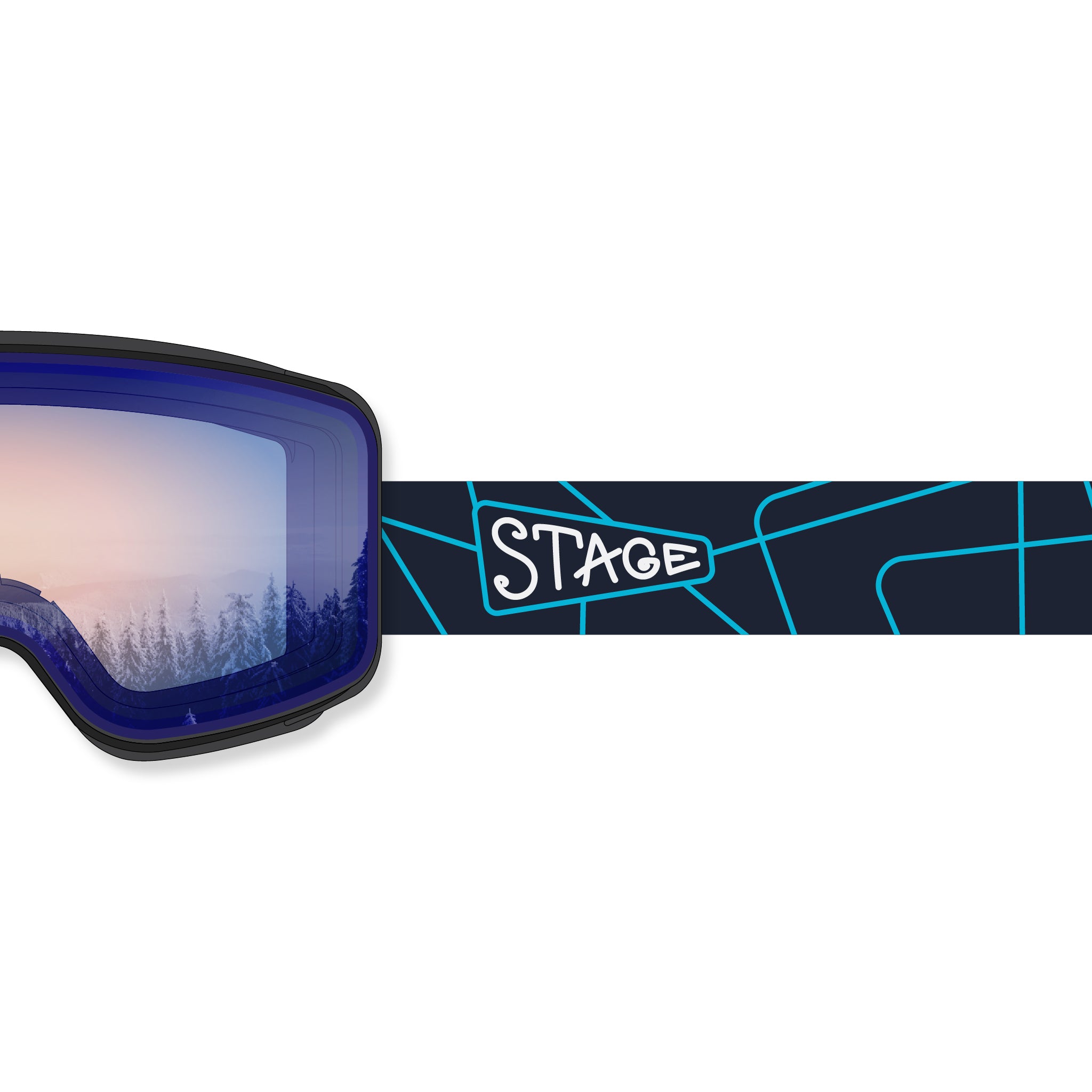 STAGE Cub Kid's Ski Goggle - Youth Ski & Snowboard Goggle (Ages 3-6)