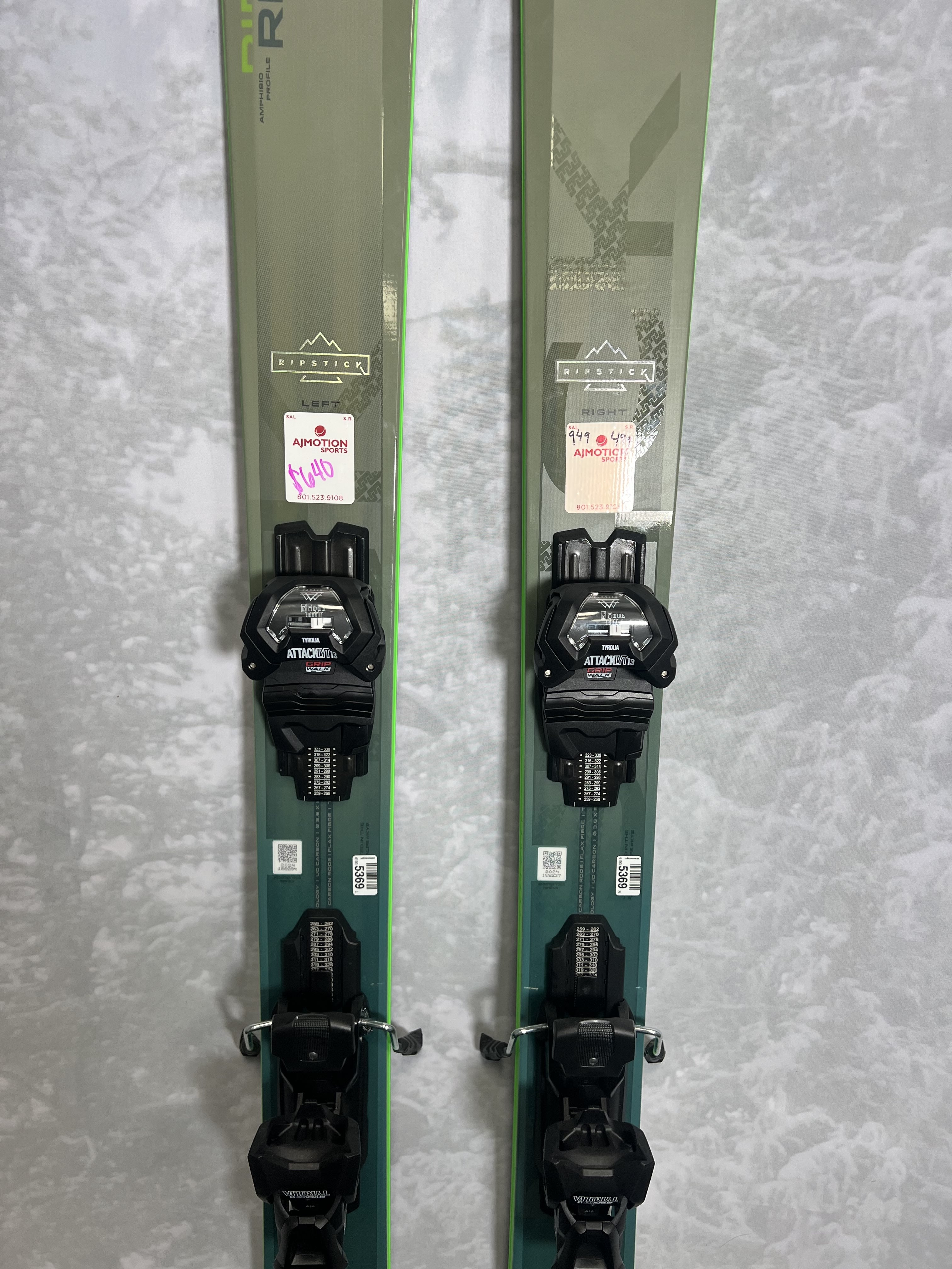 Lightly Used 2025 Elan Ripstick 96 - 189cm w/ Tyrollia Attack 13 adjustable GW bindings