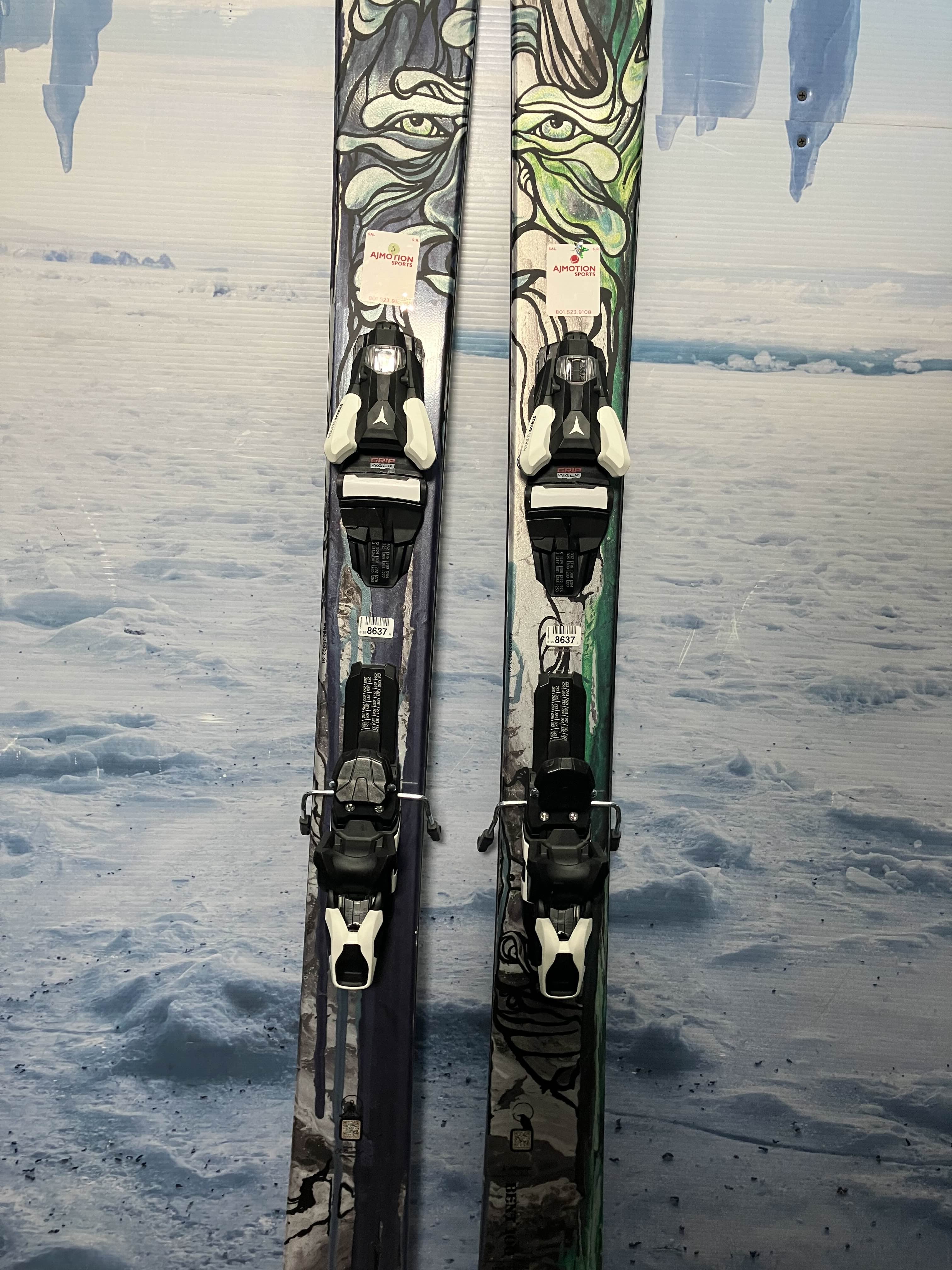 New Atomic Bent Chetler 100 172cm Skis w/ Atomic Strive 11 Demo Binding