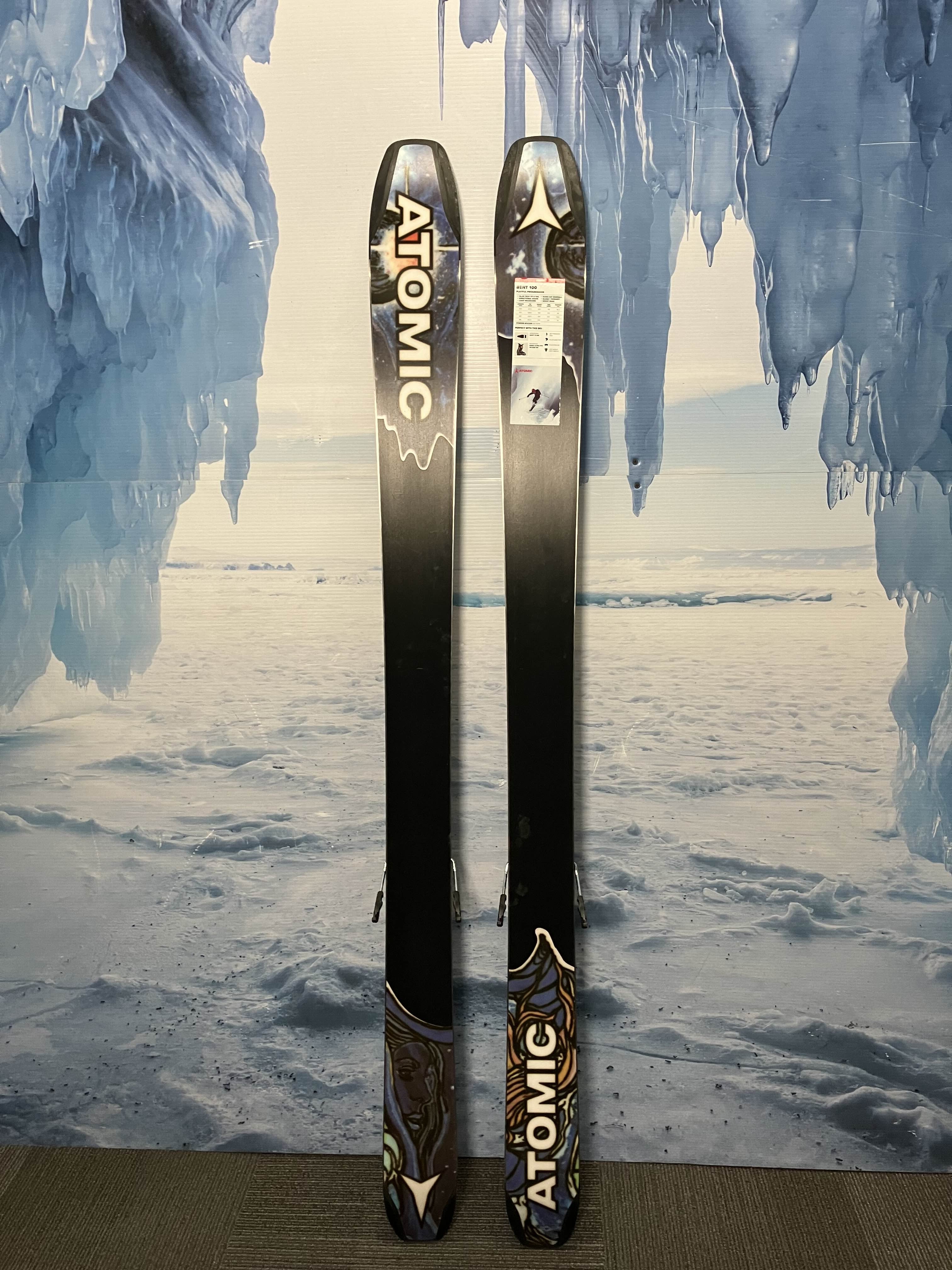 New Atomic Bent Chetler 100 172cm Skis w/ Atomic Strive 11 Demo Binding