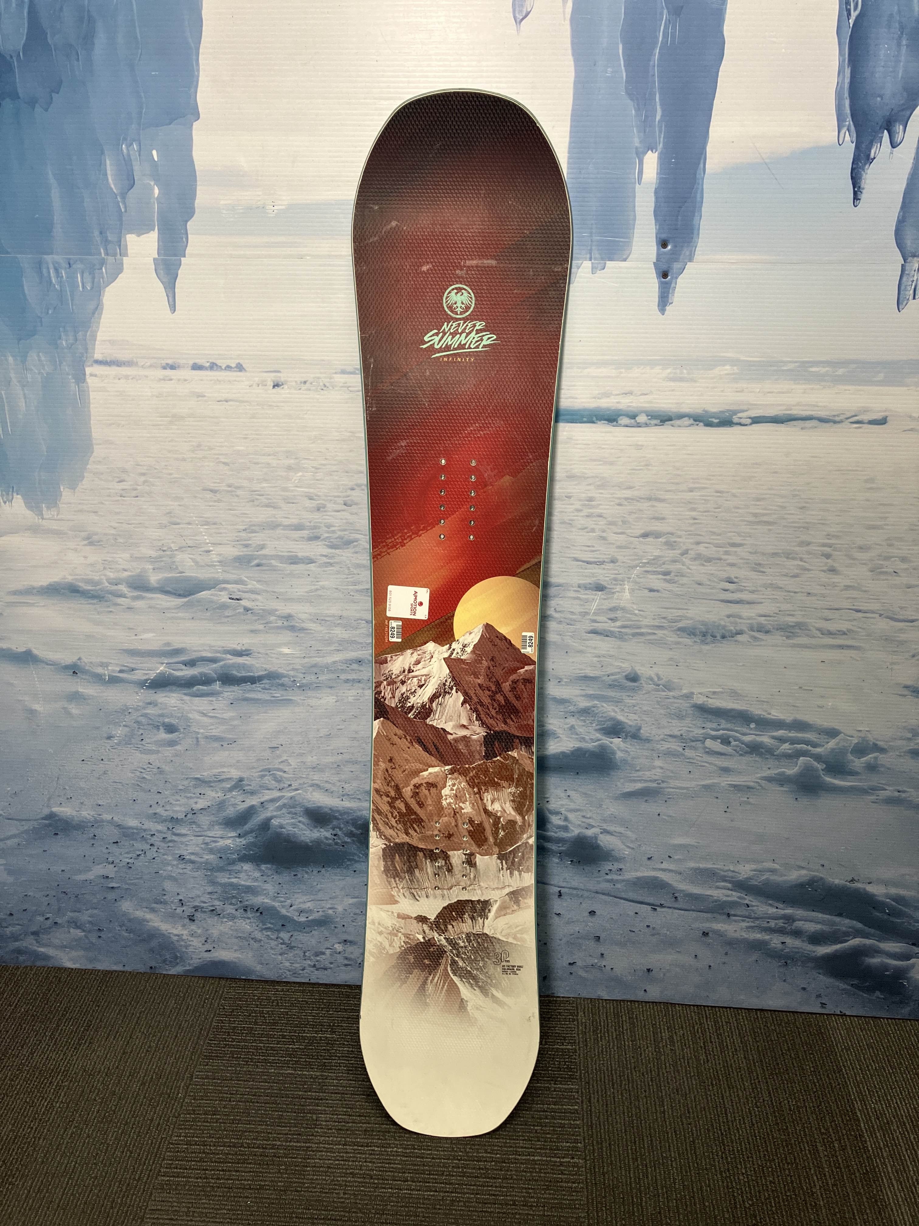 Used Never Summer Infinity Snowboard - 145 CM