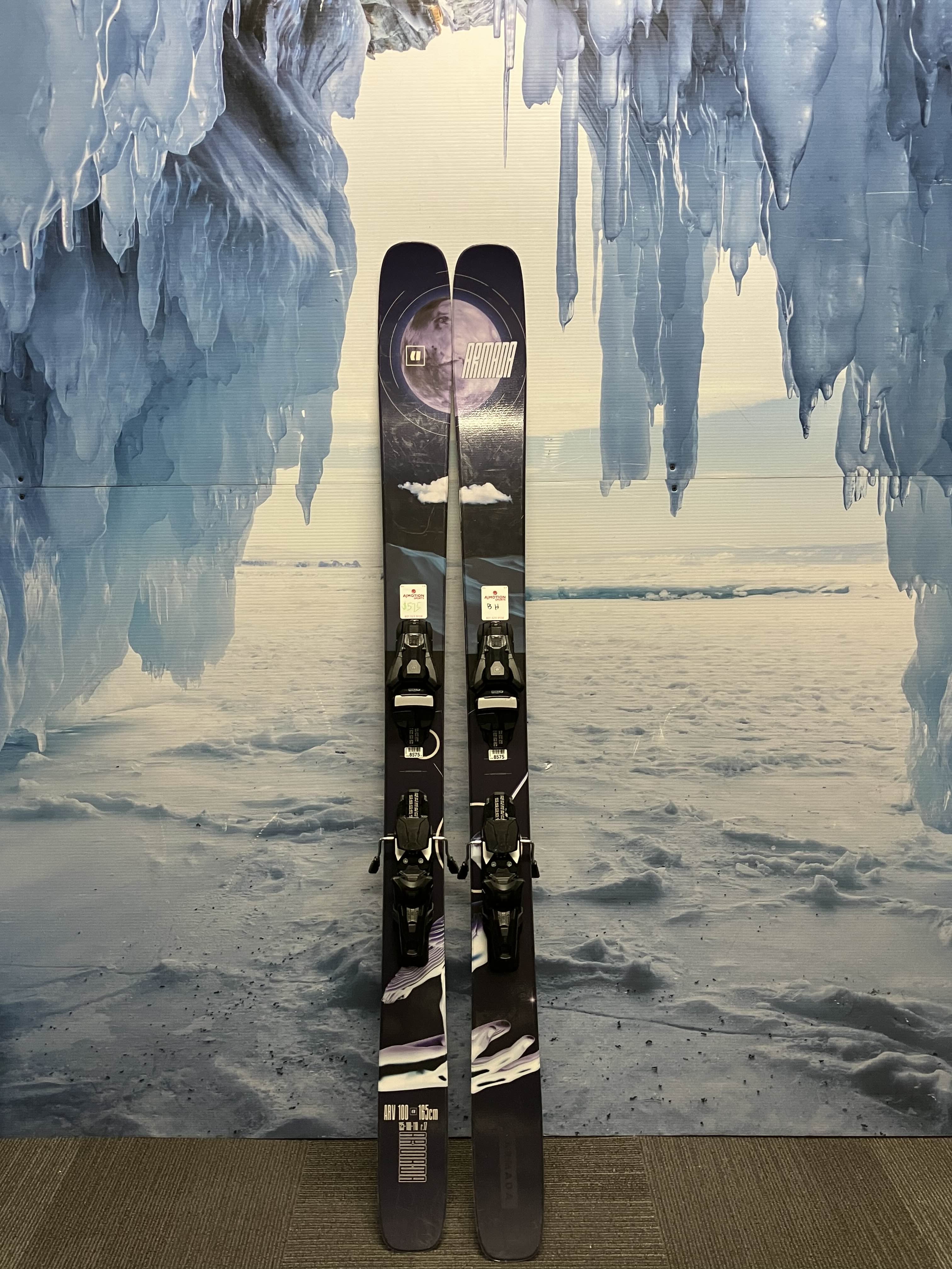 Used Armada Arv 100 165cm Skis w/ Armada Bindings