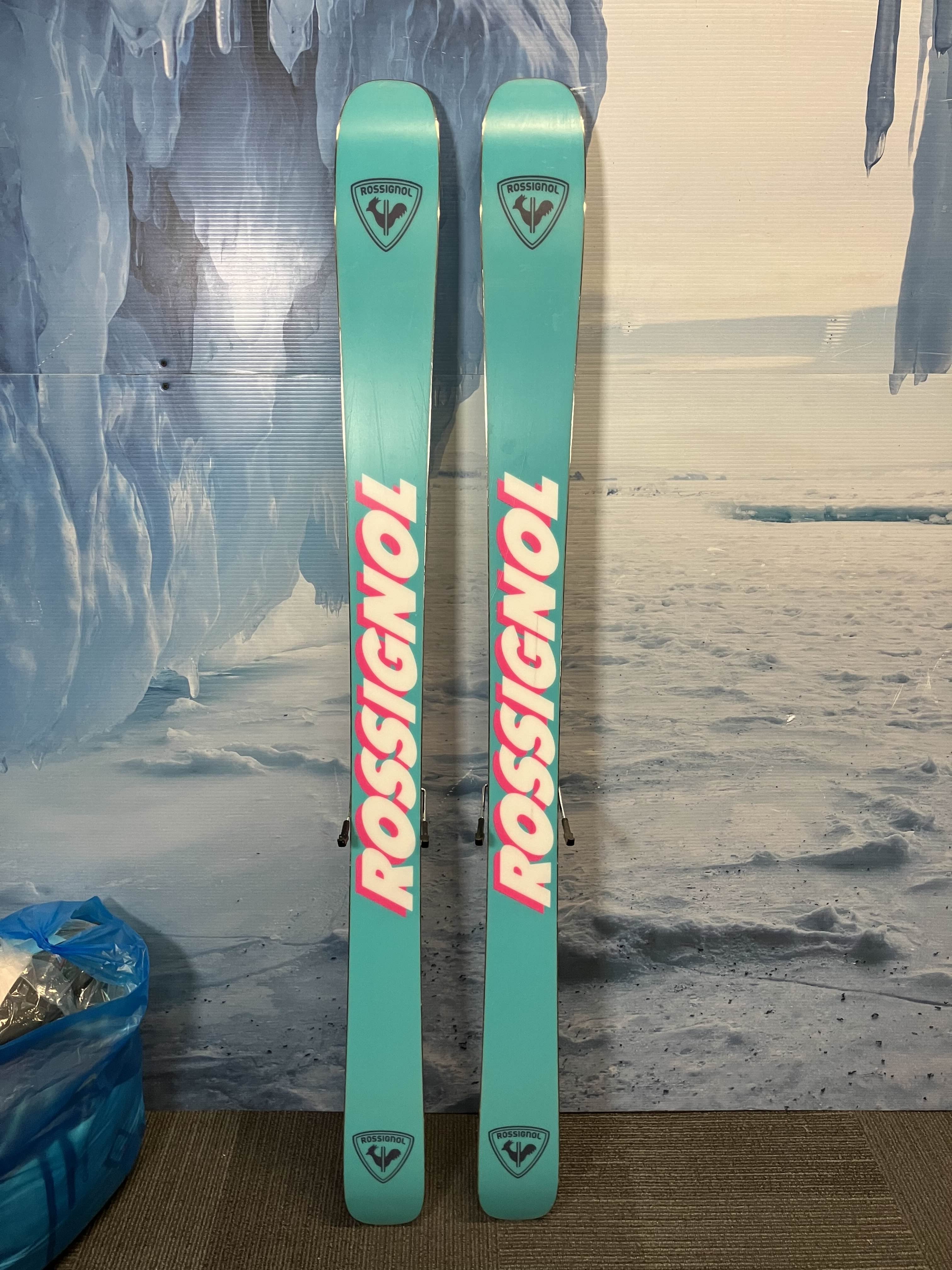 Used Rossignol Super Blackops 98 162cm Skis w/ Look Nx 12