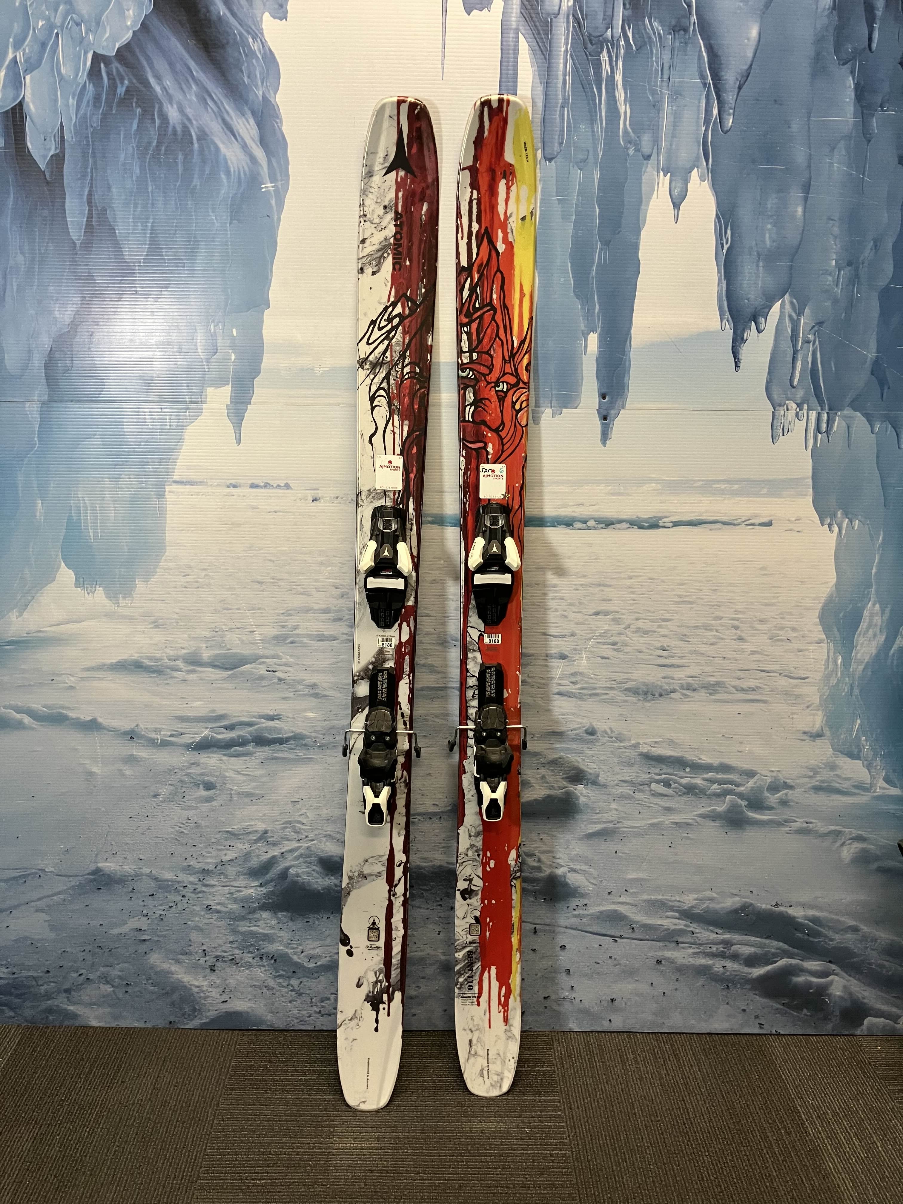 Used Atomic Bent Chetler 110 Skis 2024 - 172cm w/ Atomic Strive 11 Demo Binding