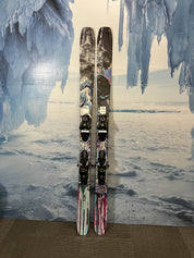 Used Atomic Bent Chetler 90 166cm Skis w/ Atomic Strive 13 Demo Binding