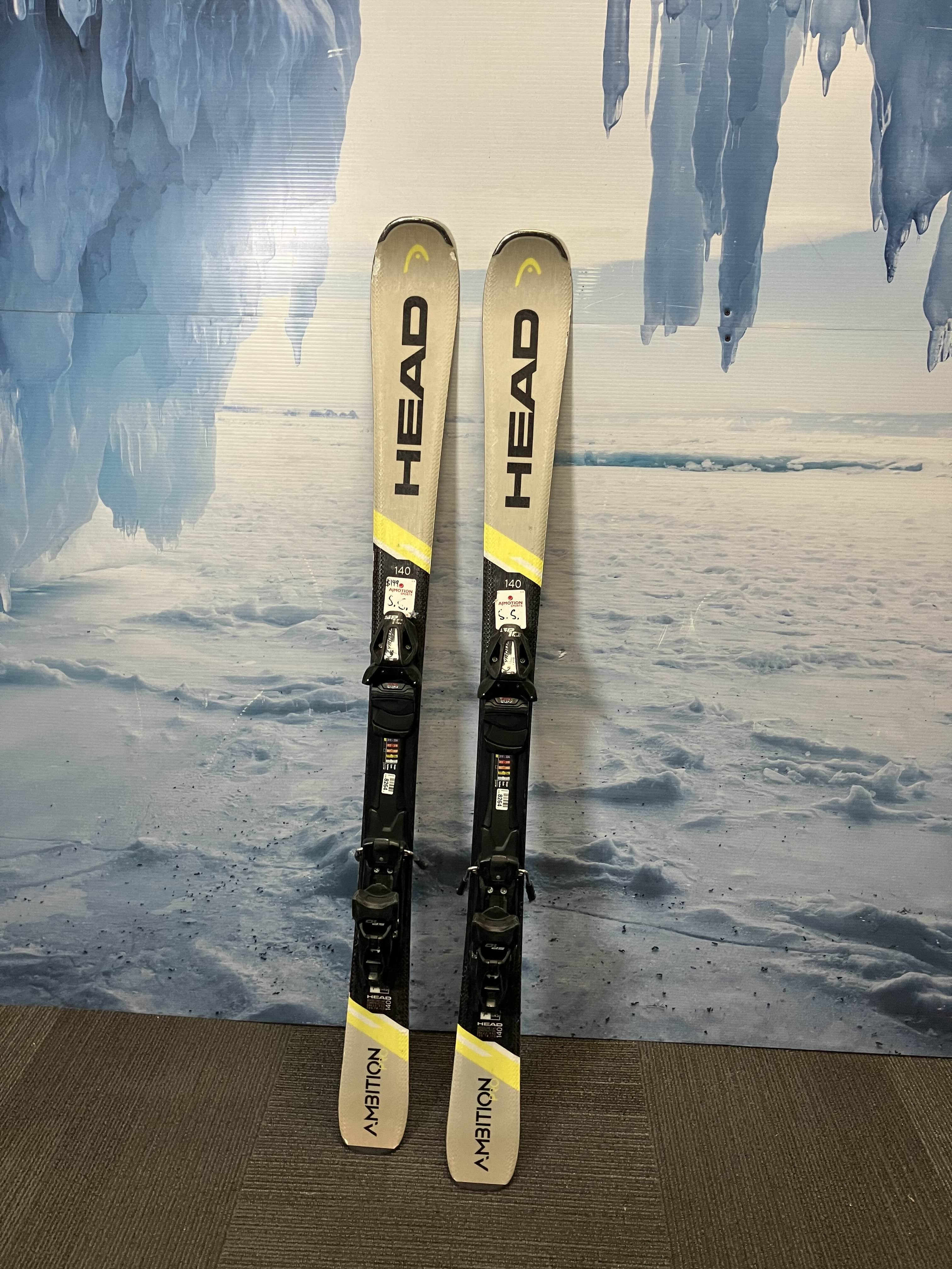 Used Head Ambition Pro 87 140 CM Skis w/ Tyrolia SP10