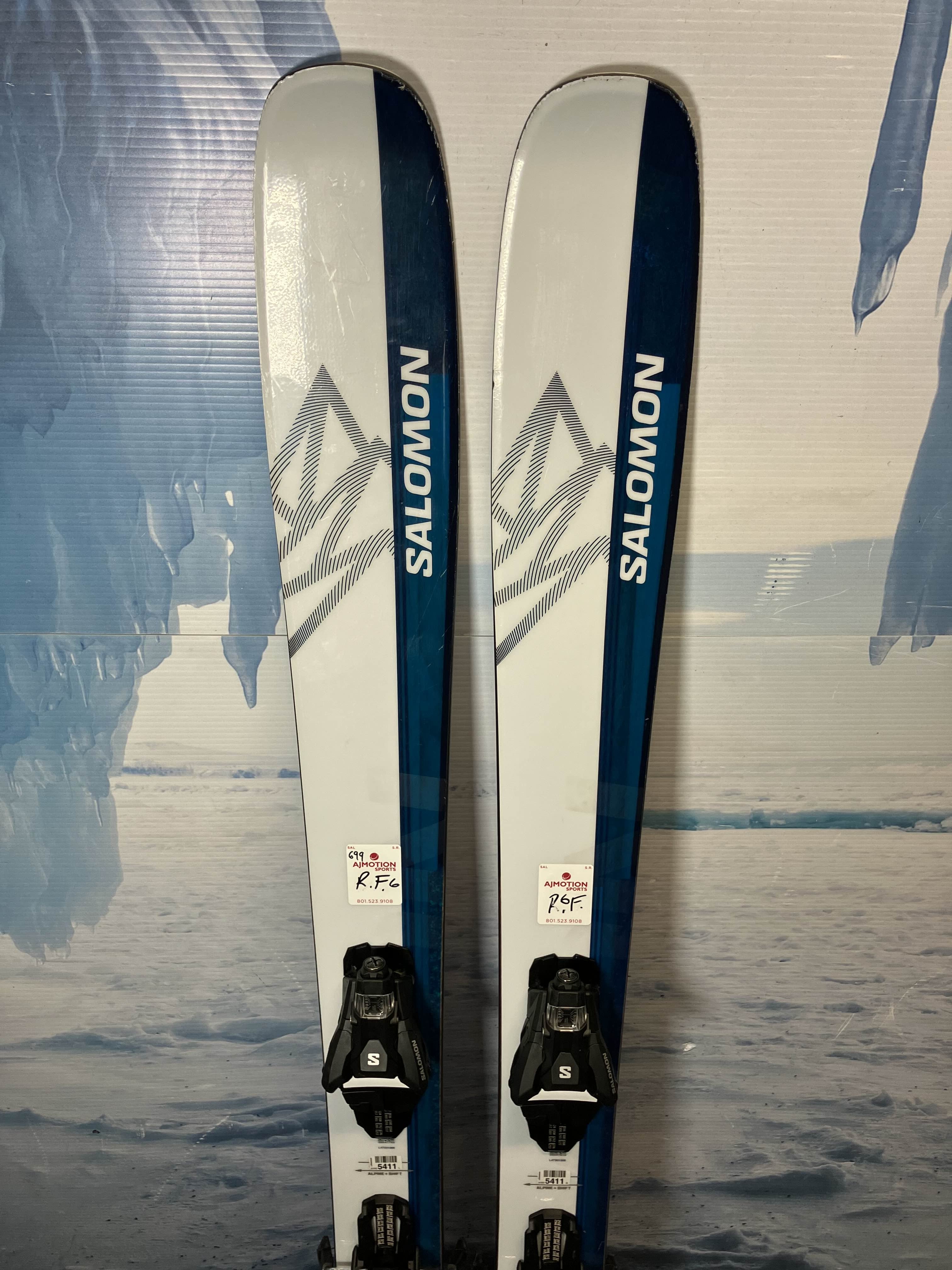 Used Salomon QST Echo Skis - 165cm w/ Saloman Strive 13 Demo Binding