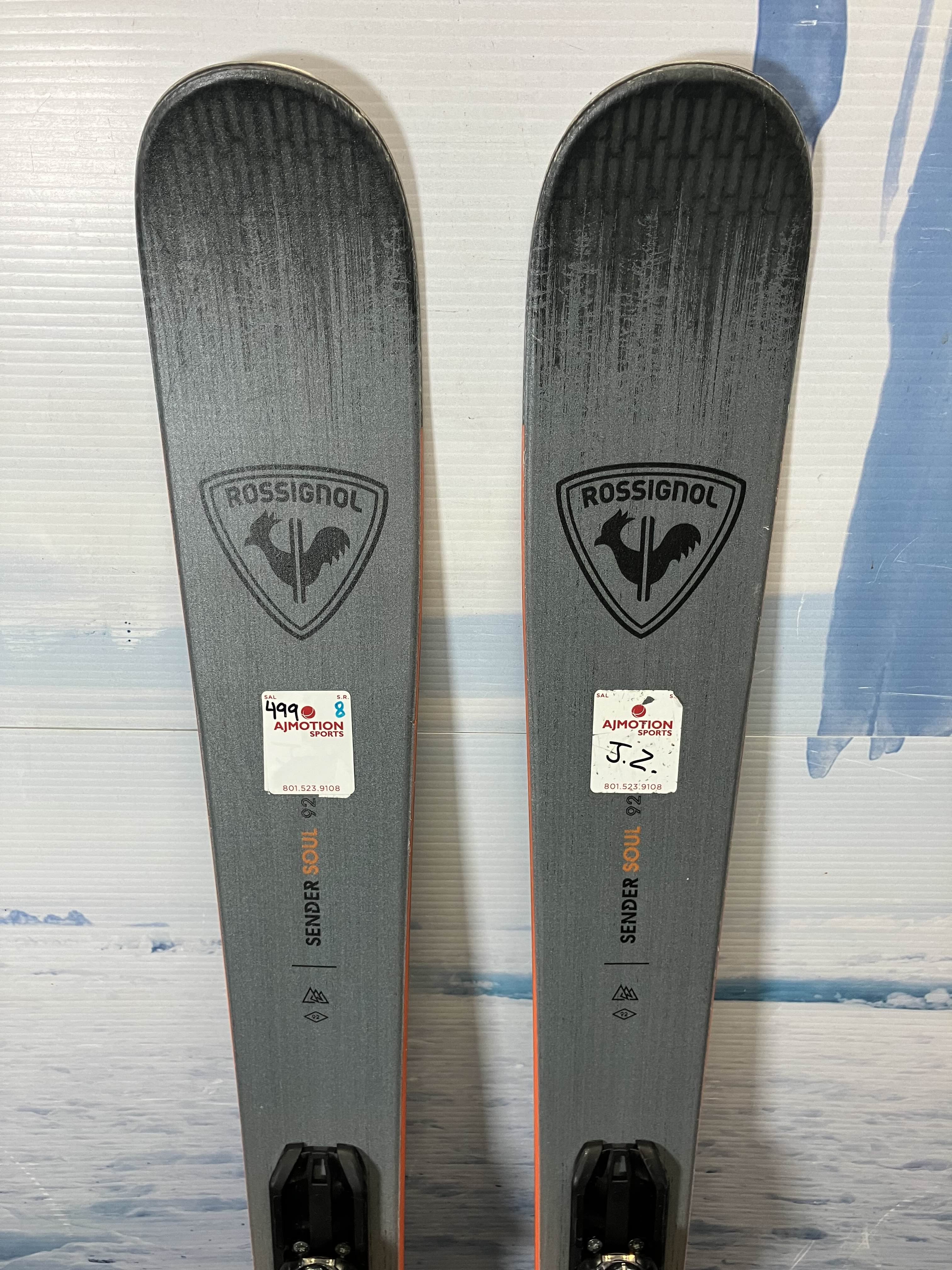 Used Rossignol Sender Soul 92 156cm Skis w/ Look Xpress Demo Bindings