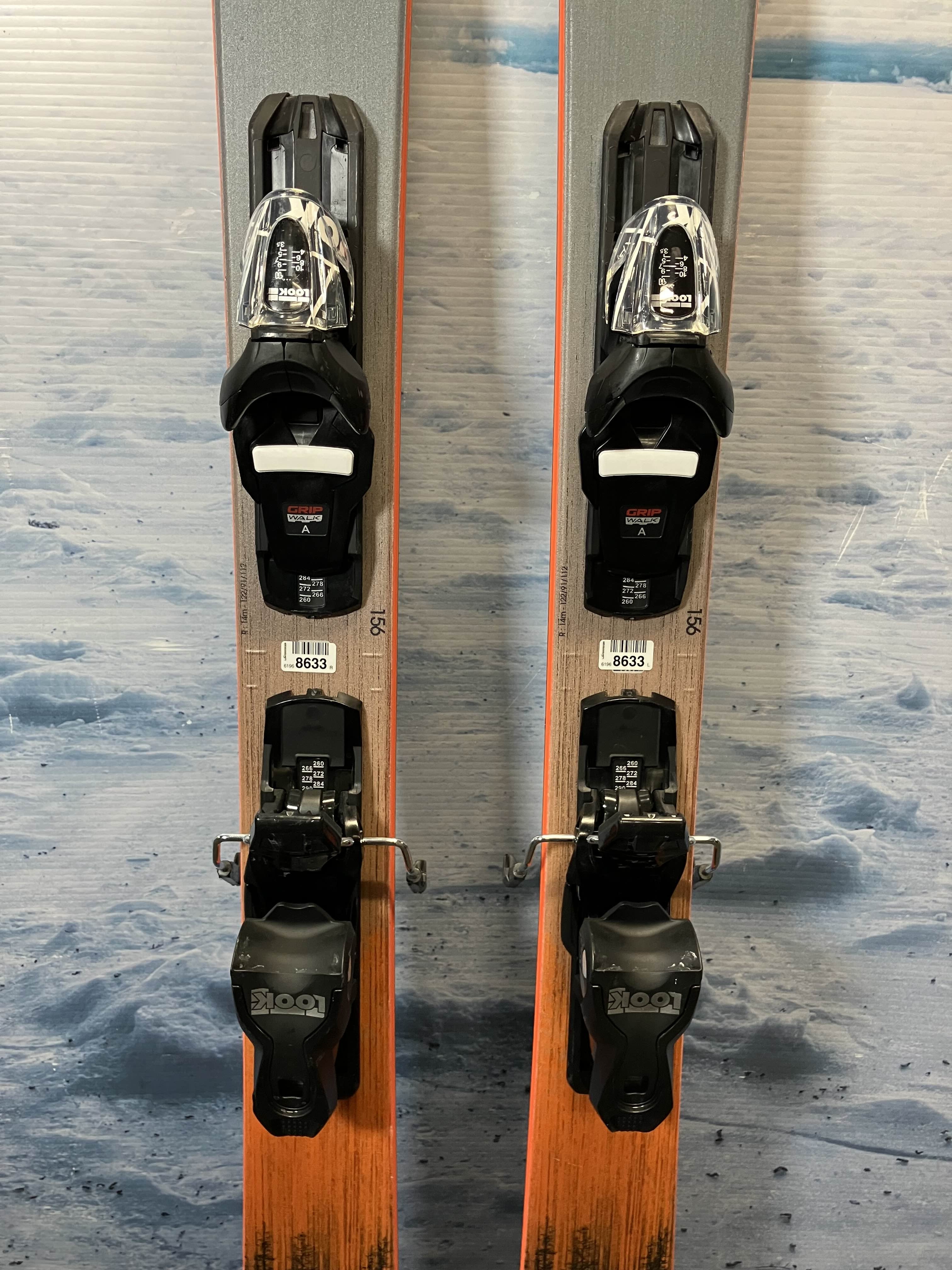 Used Rossignol Sender Soul 92 156cm Skis w/ Look Xpress Demo Bindings