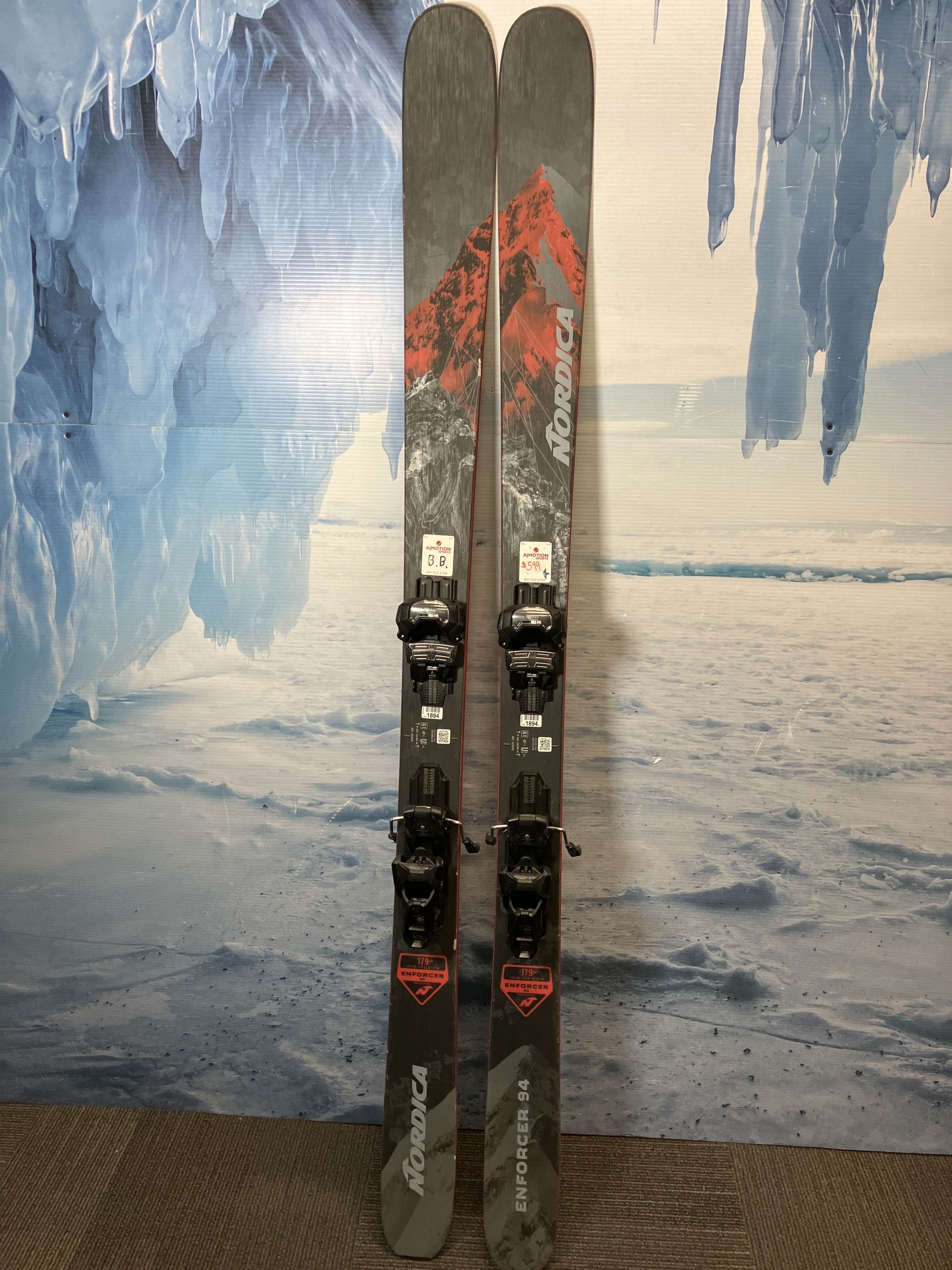 Used Nordica Enforcer 94 179cm w/ Tyrolia Attack 14 Adjustable Bindings