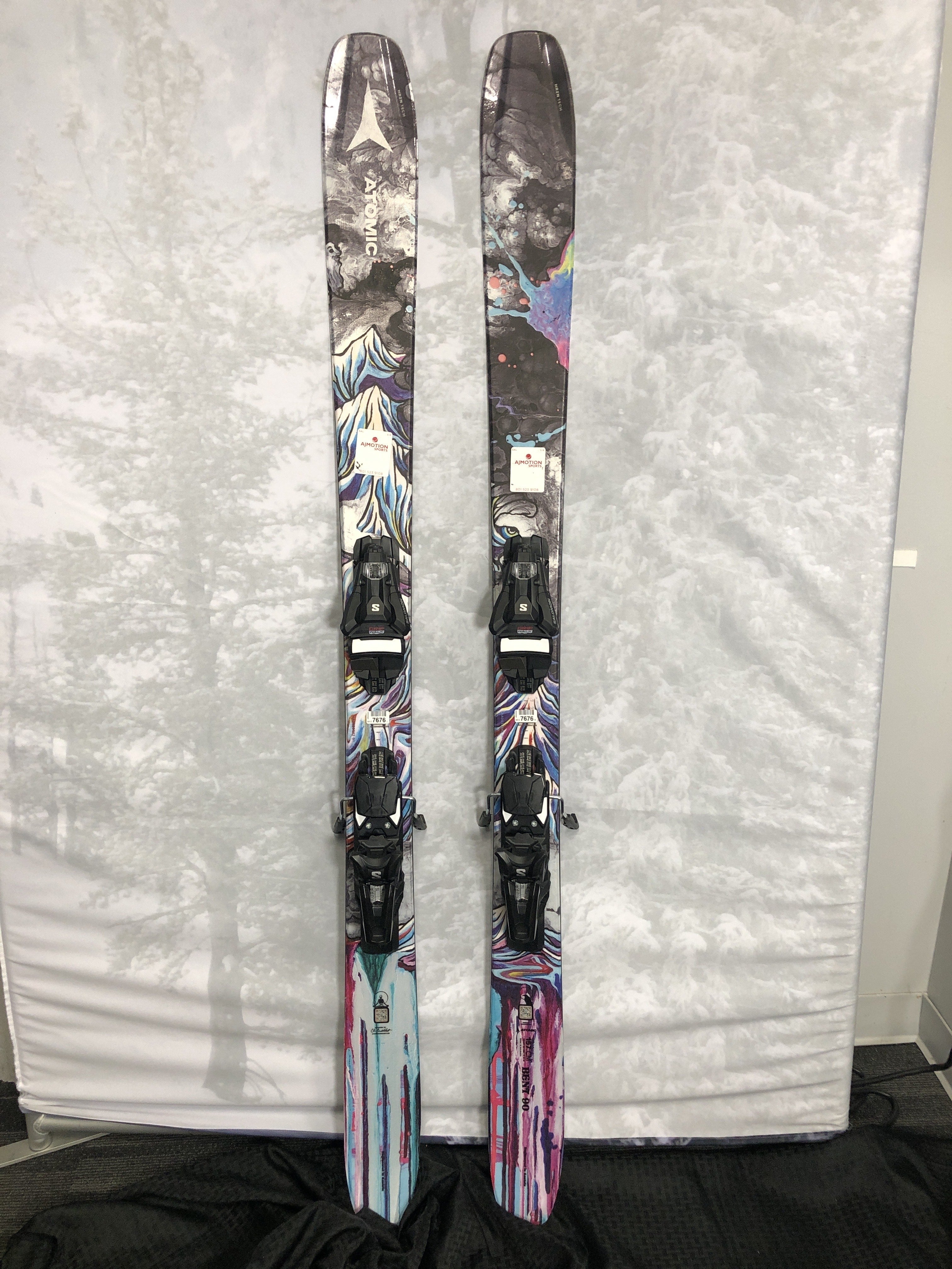 Lightly Used 2025 Atomic Bent Chetler 90 Skis - 157cm w/ Salomon Strive 13 GW binding