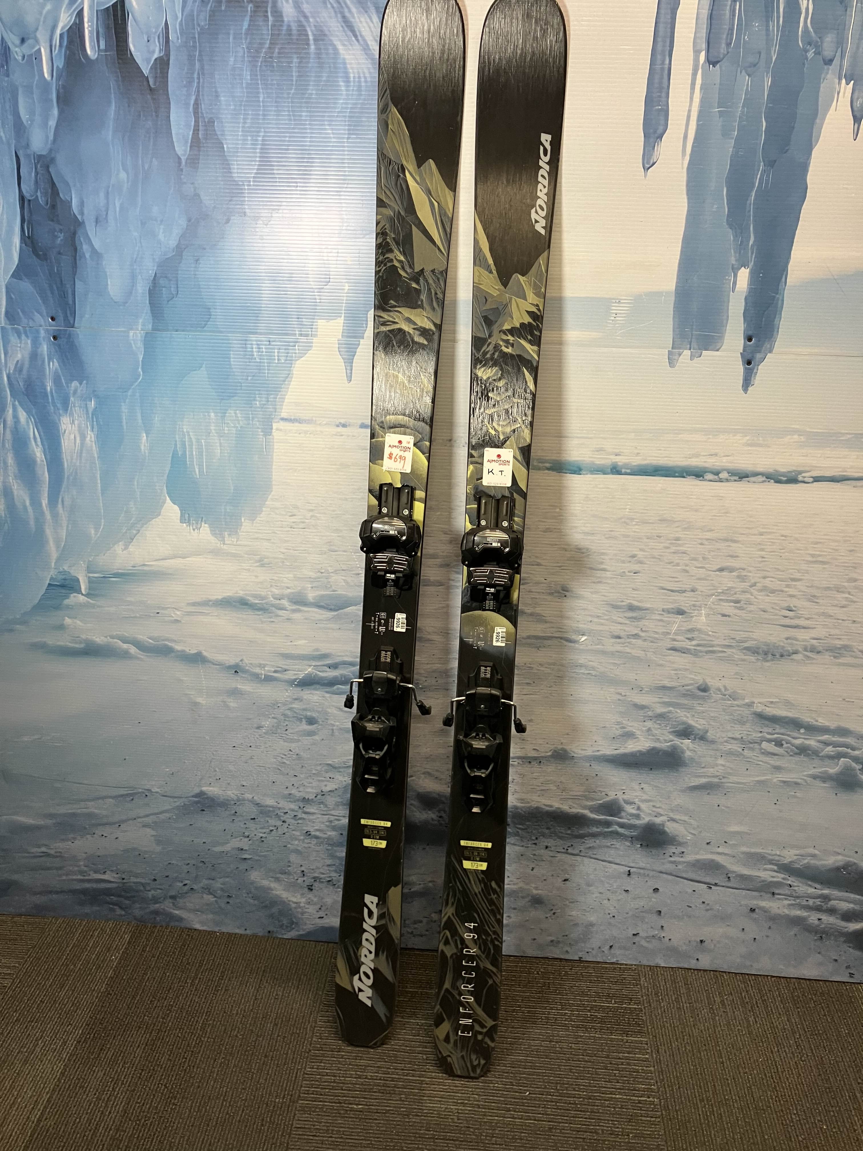 Used Nordica Enforcer 94 173cm w/ Tyrolia Attack 14 Adjustable Bindings