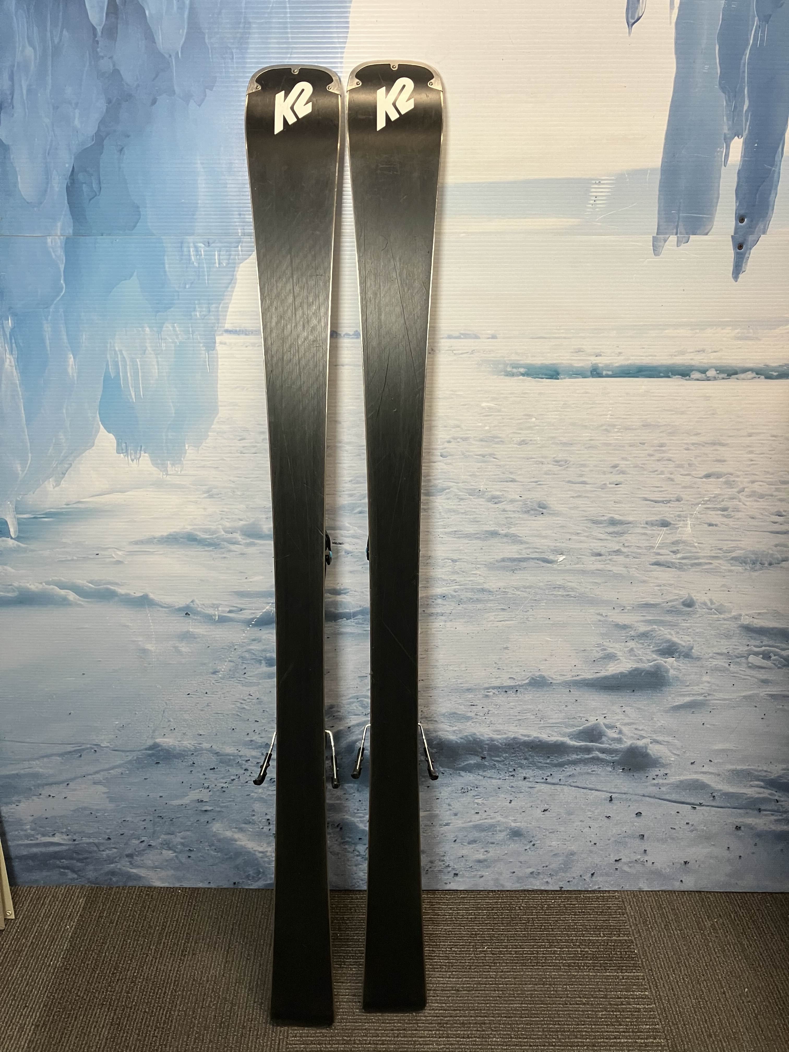 Used K2 Disruption 146cm Skis w/ Marker Bindings