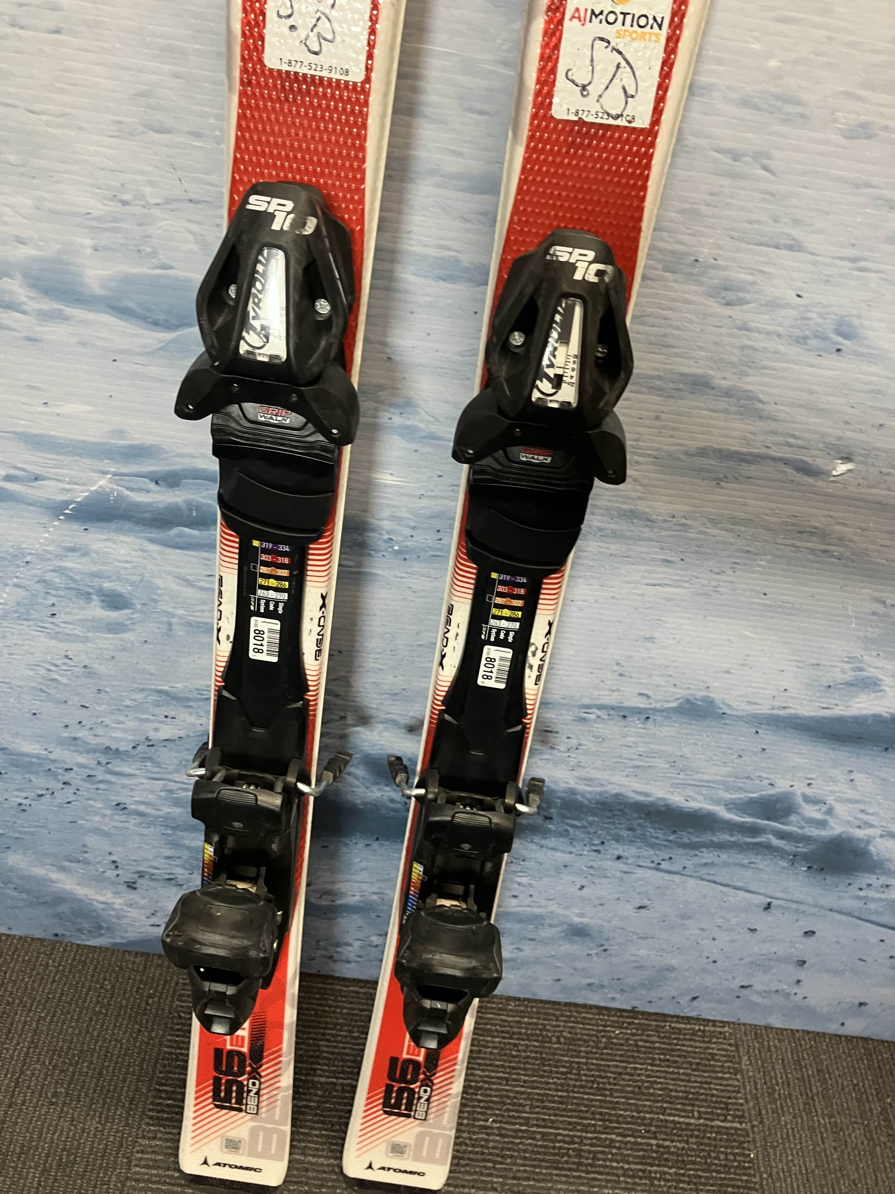 Used Atomic ETL - Bend X 156cm Skis w/ Tyrolia SP10 Bindings