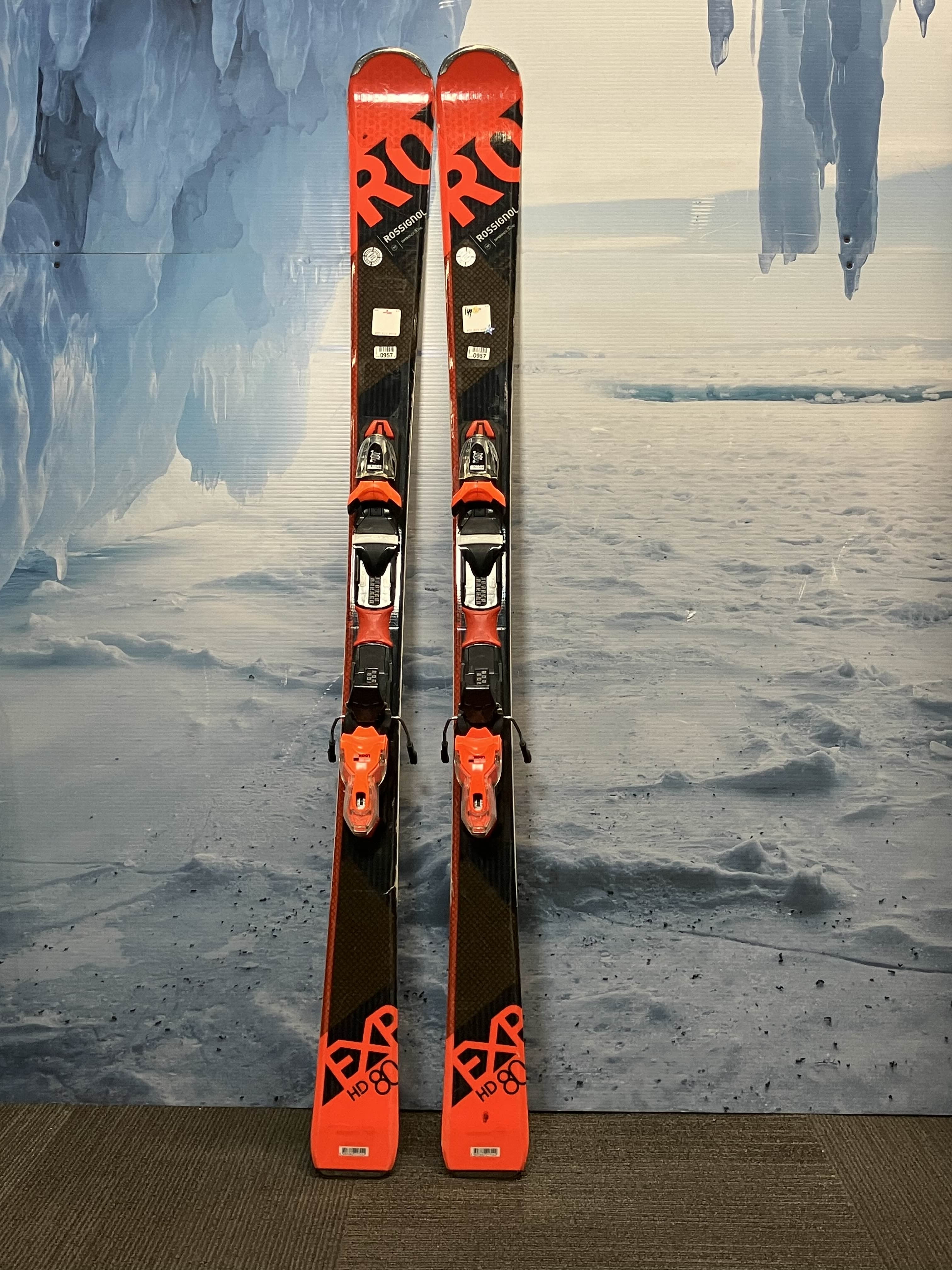 Used Rossignol Exp 80 152 Cm Skis w/ Look Xpress Bindings