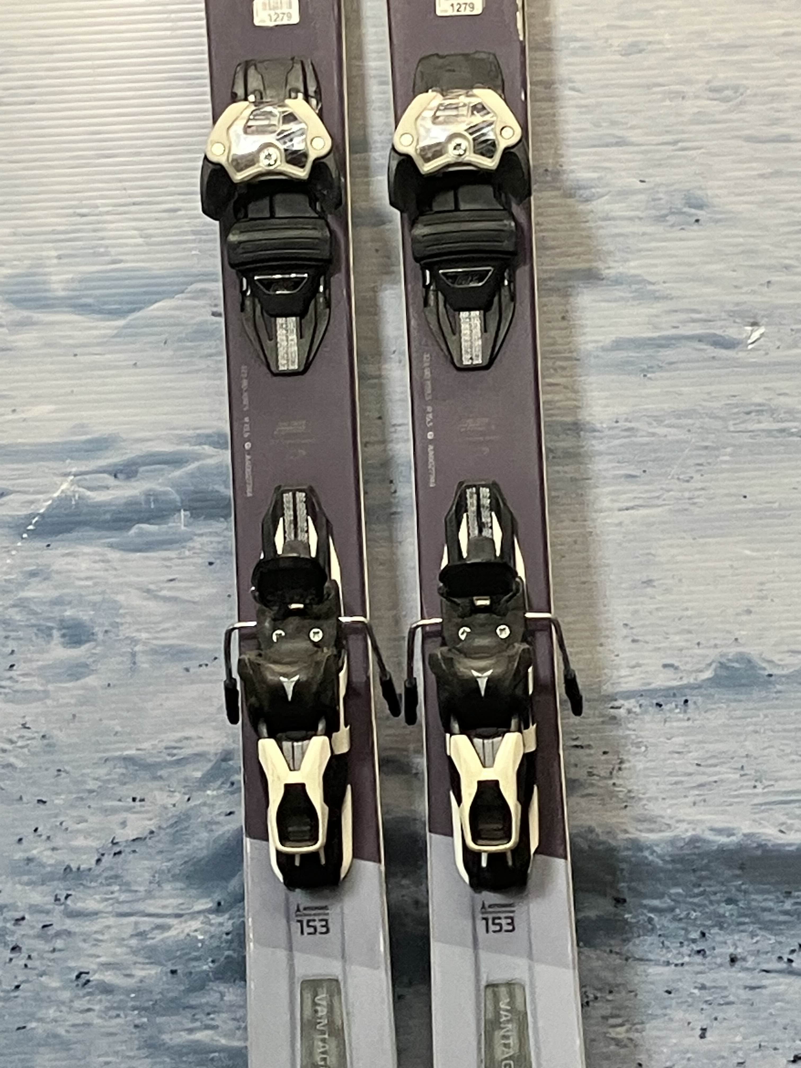 Used Atomic Vantage 90 Ti 153cm Skis w/ Atomic Warden Bindings