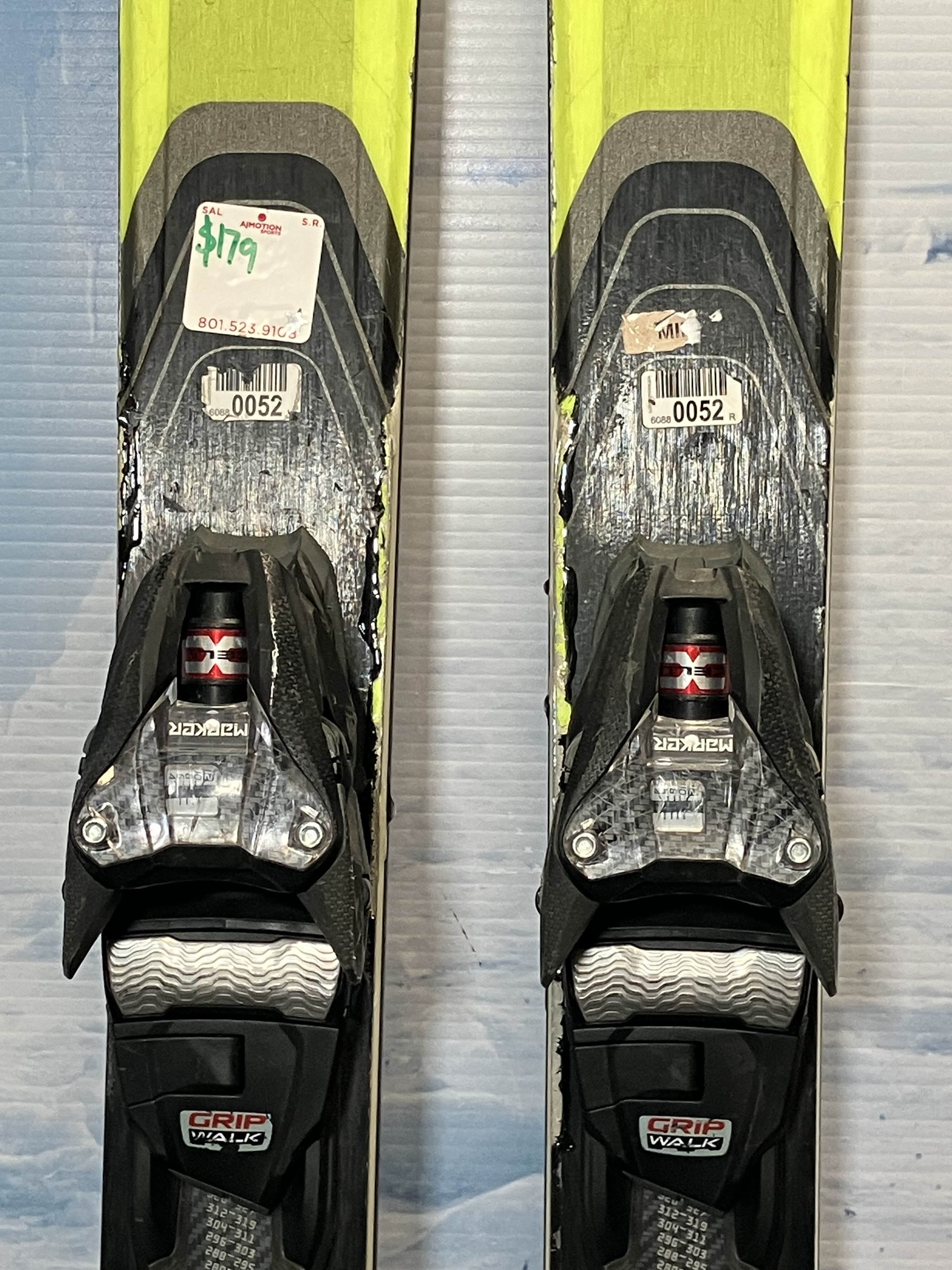 Used K2 Disruption 163cm Skis w/ Marker Bindings