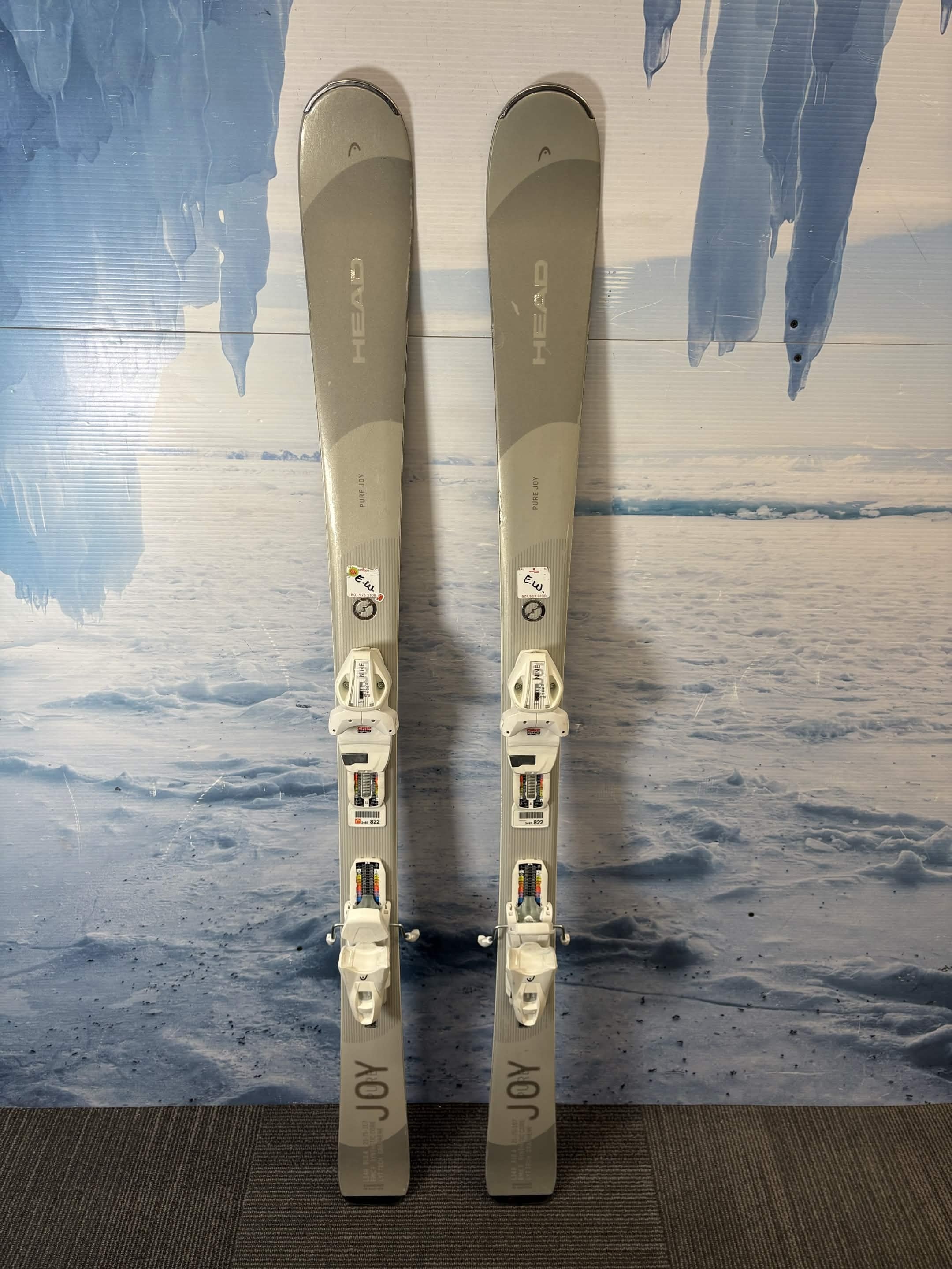 Used Head Pure Joy 148Cm Skis w/ Joy 9 GW SLR Bindings