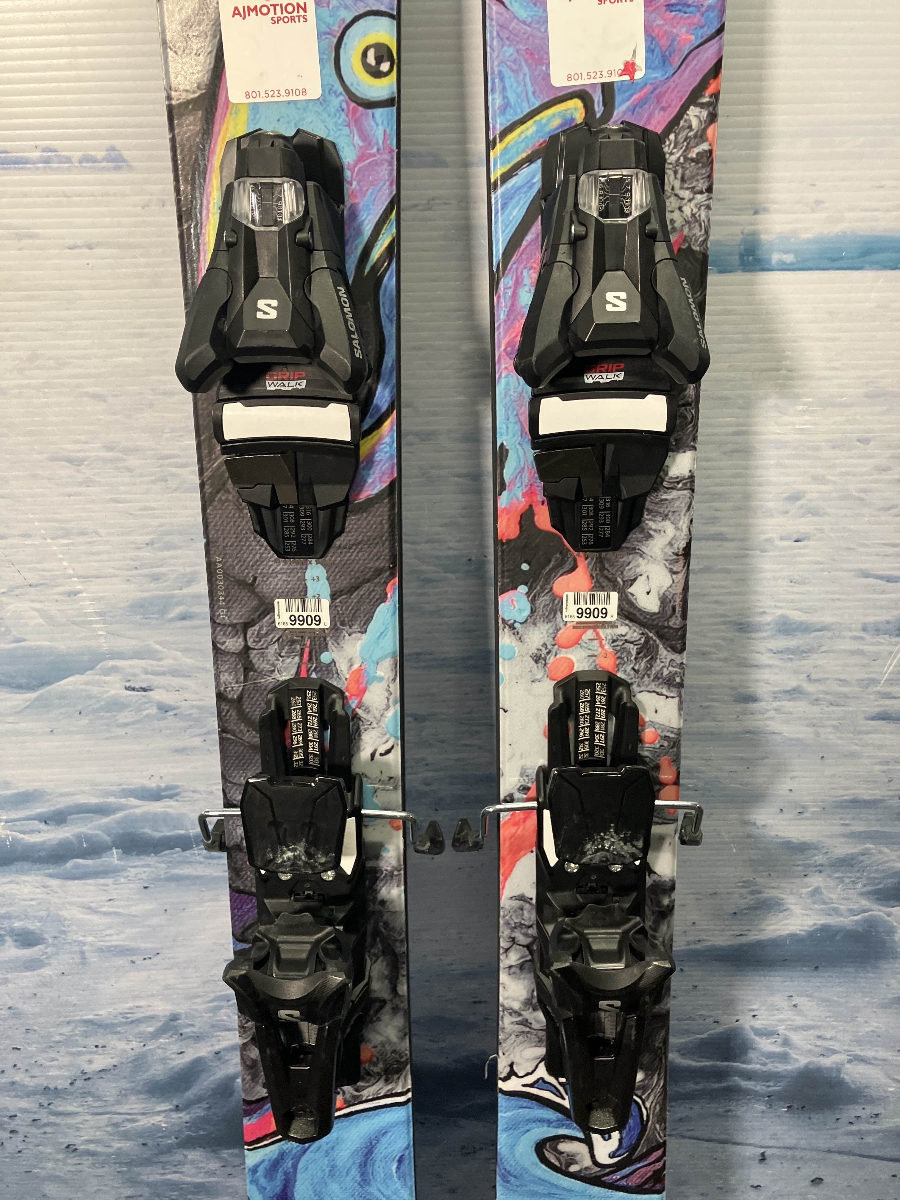 Used Atomic Bent Chetler 110 180cm Skis w/ Salomon Strive 13 Demo Binding