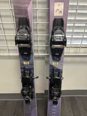 Lightly Used Blizzard Black Pearl 88 152cm Skis w/ Marker 11 TCX Bindings