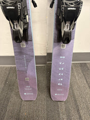 Lightly Used Blizzard Black Pearl 88 152cm Skis w/ Marker 11 TCX Bindings