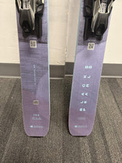 Lightly Used Blizzard Black Pearl 88 158cm Skis w/ Marker 11 TCX Bindings