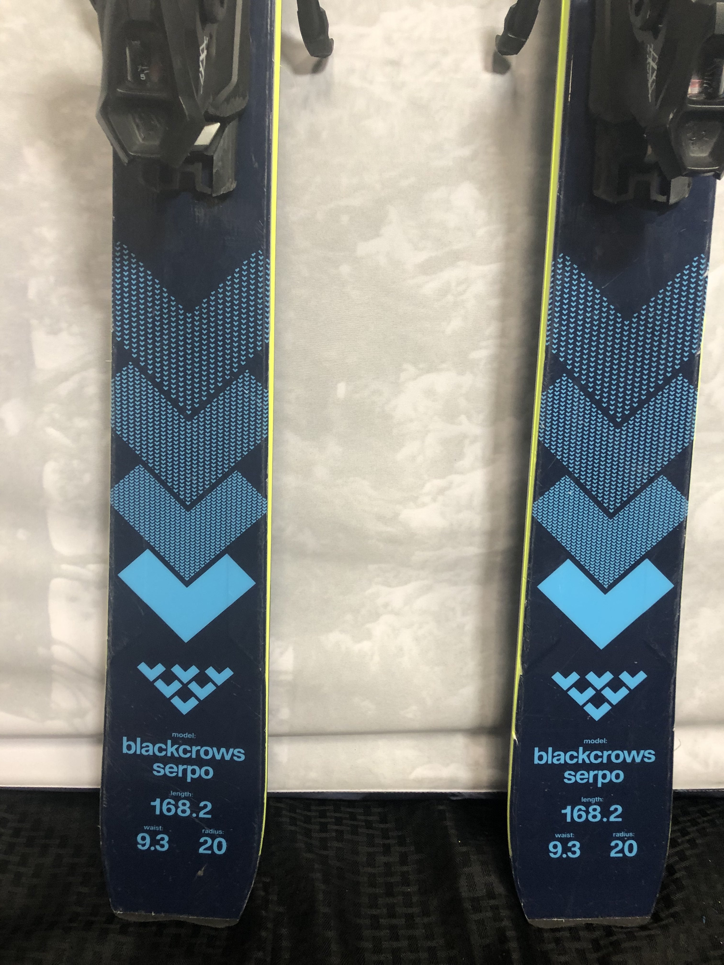 Used Black Crow Serpo 2025 Ski 168cm w/ Tyrolia Attack 13 GW Bindings