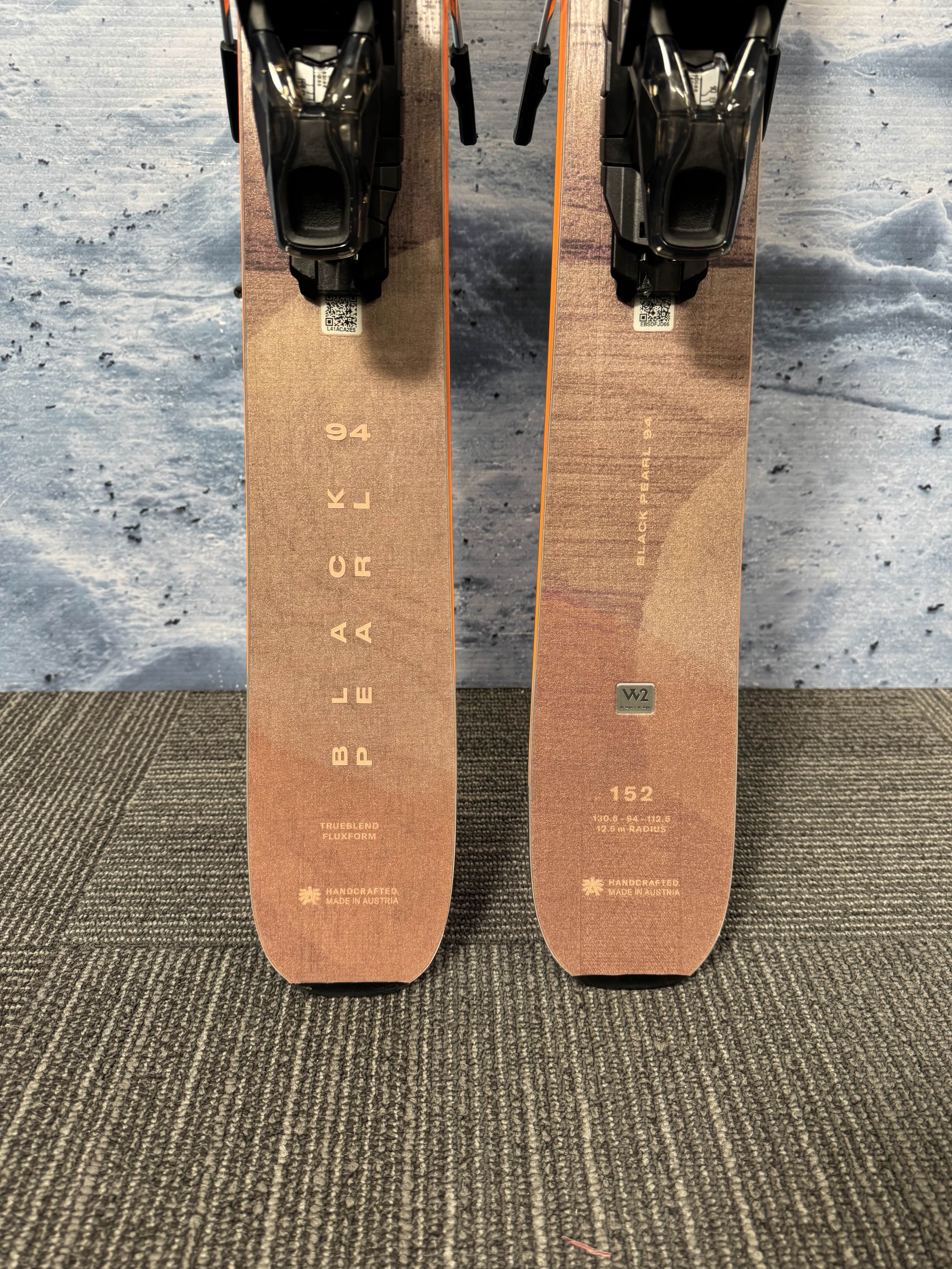 Lightly Used 2026 Blizzard Black Pearl 94 Ski w/ Atomic Strive 11 Demo Bindings - 152CM