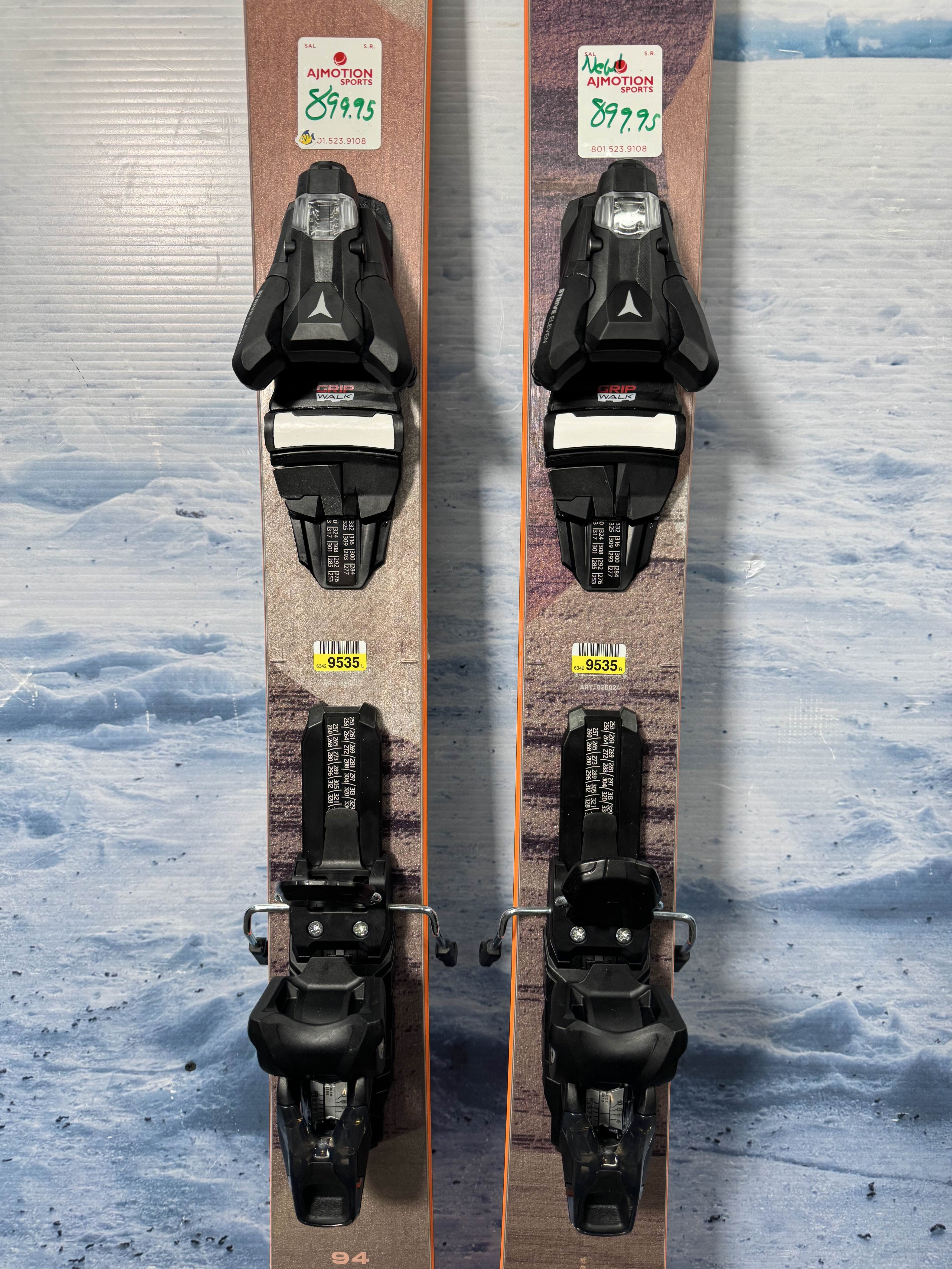 Lightly Used 2026 Blizzard Black Pearl 94 Ski w/ Atomic Strive 11 Demo Bindings - 158CM