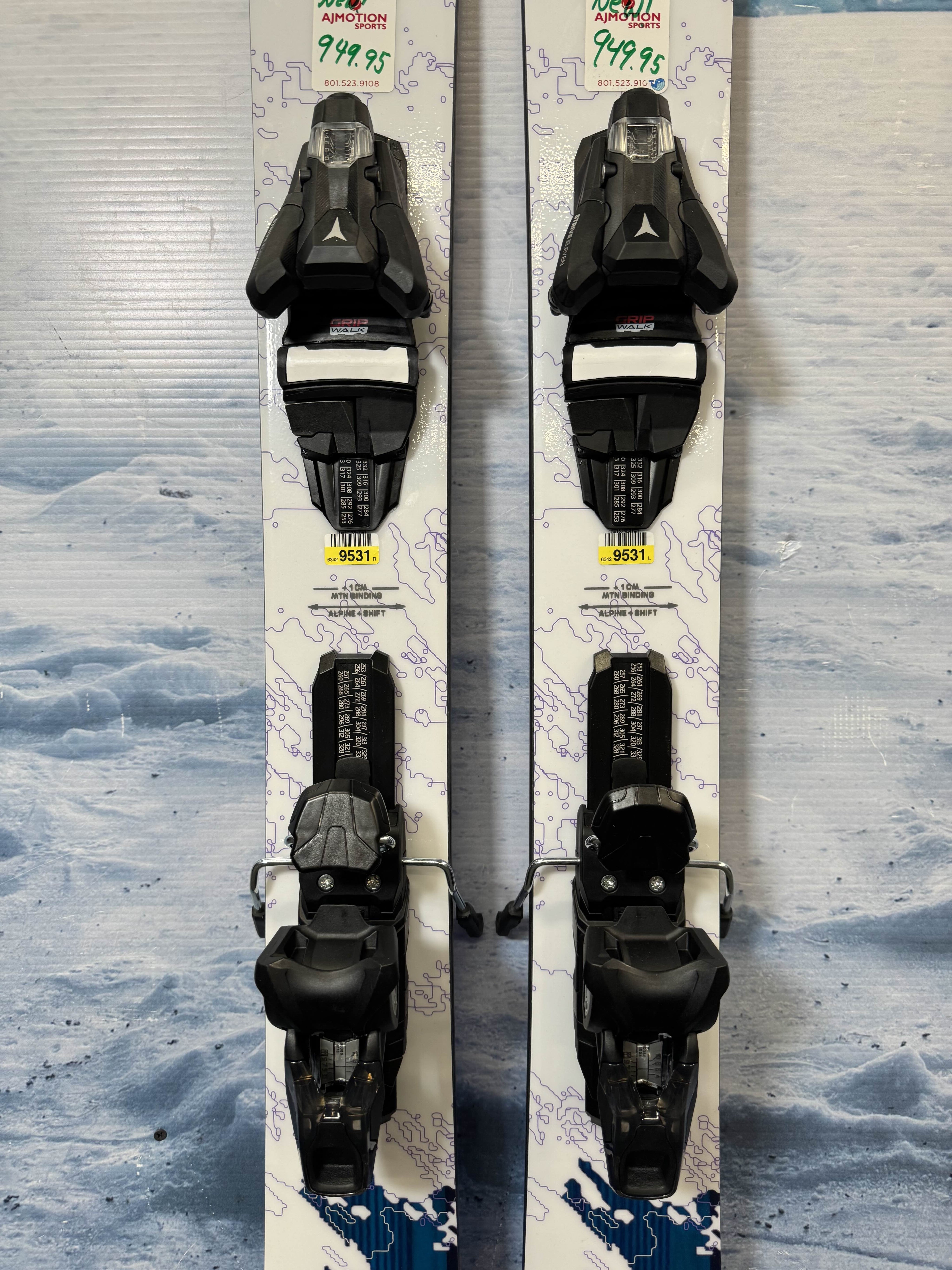 New 2026 Salomon QST Echo Skis - 157cm w/ Atomis Strive 11 Bindings