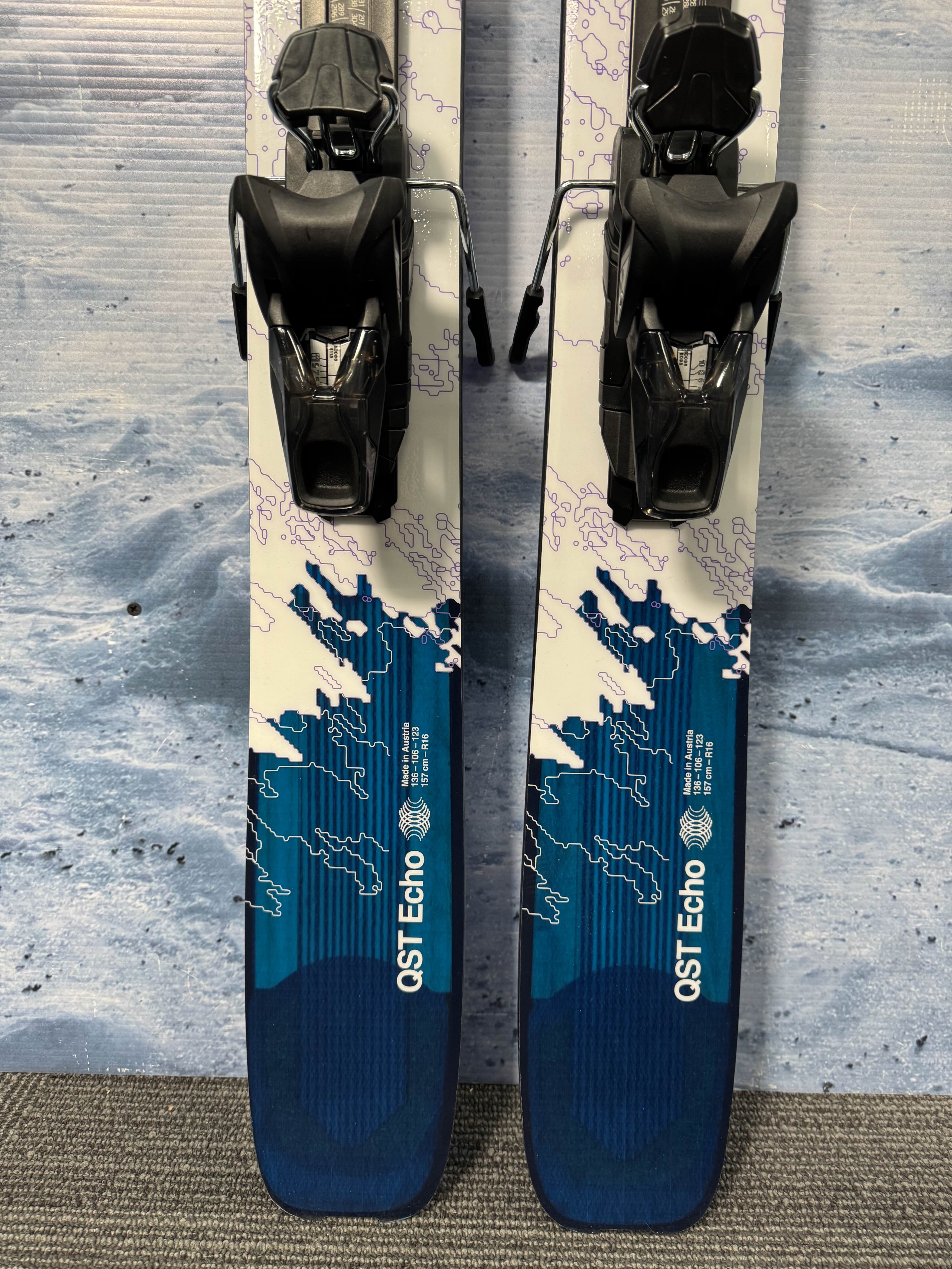 New 2026 Salomon QST Echo Skis - 157cm w/ Atomis Strive 11 Bindings