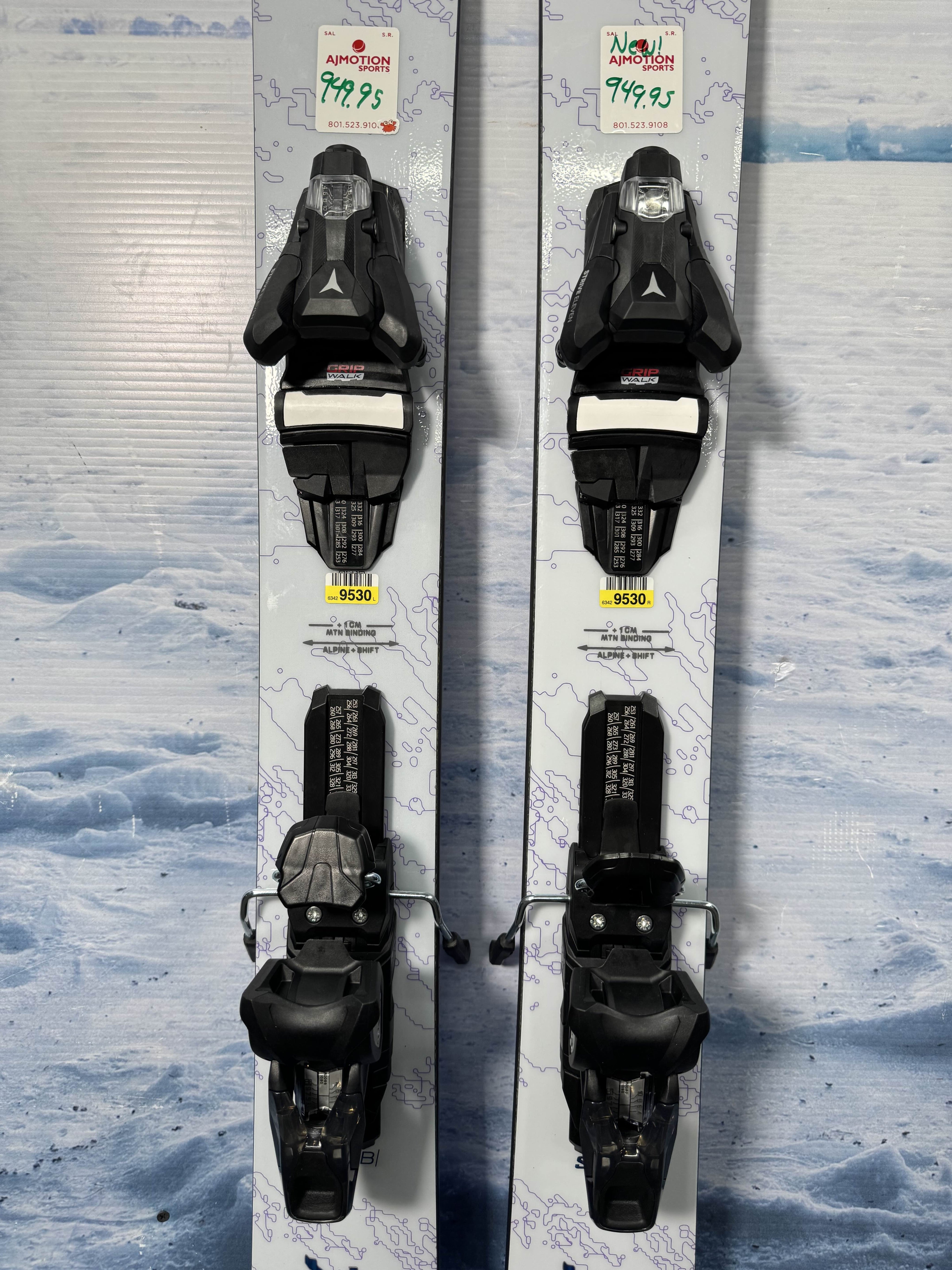 New 2026 Salomon QST Echo Skis - 165cm w/ Atomic Strive 11 Demo Bindings