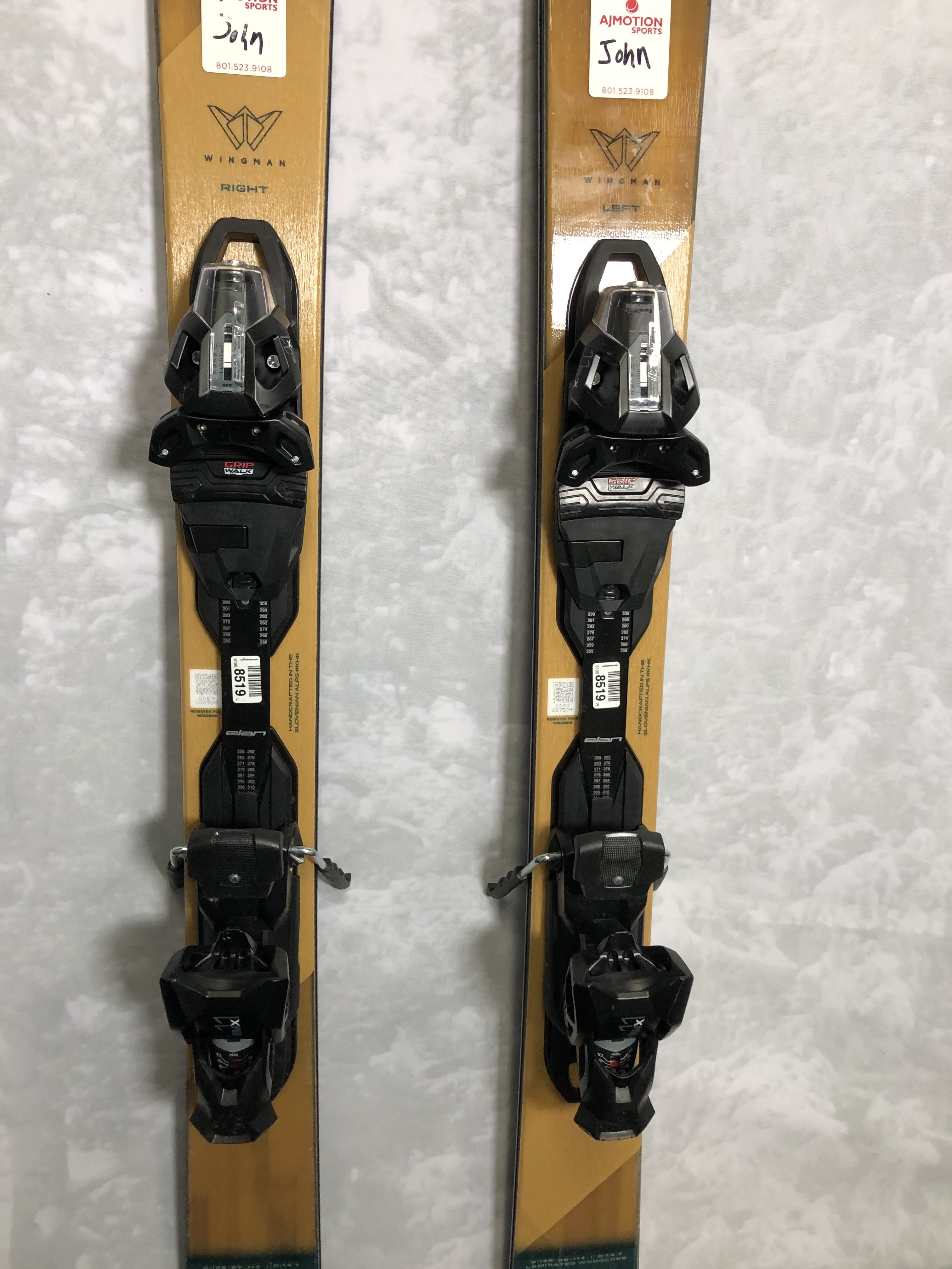 Used 2025 Elan Wingman 86 Ti 166cm W/ Elan EMX11 Adjustable GW bindings