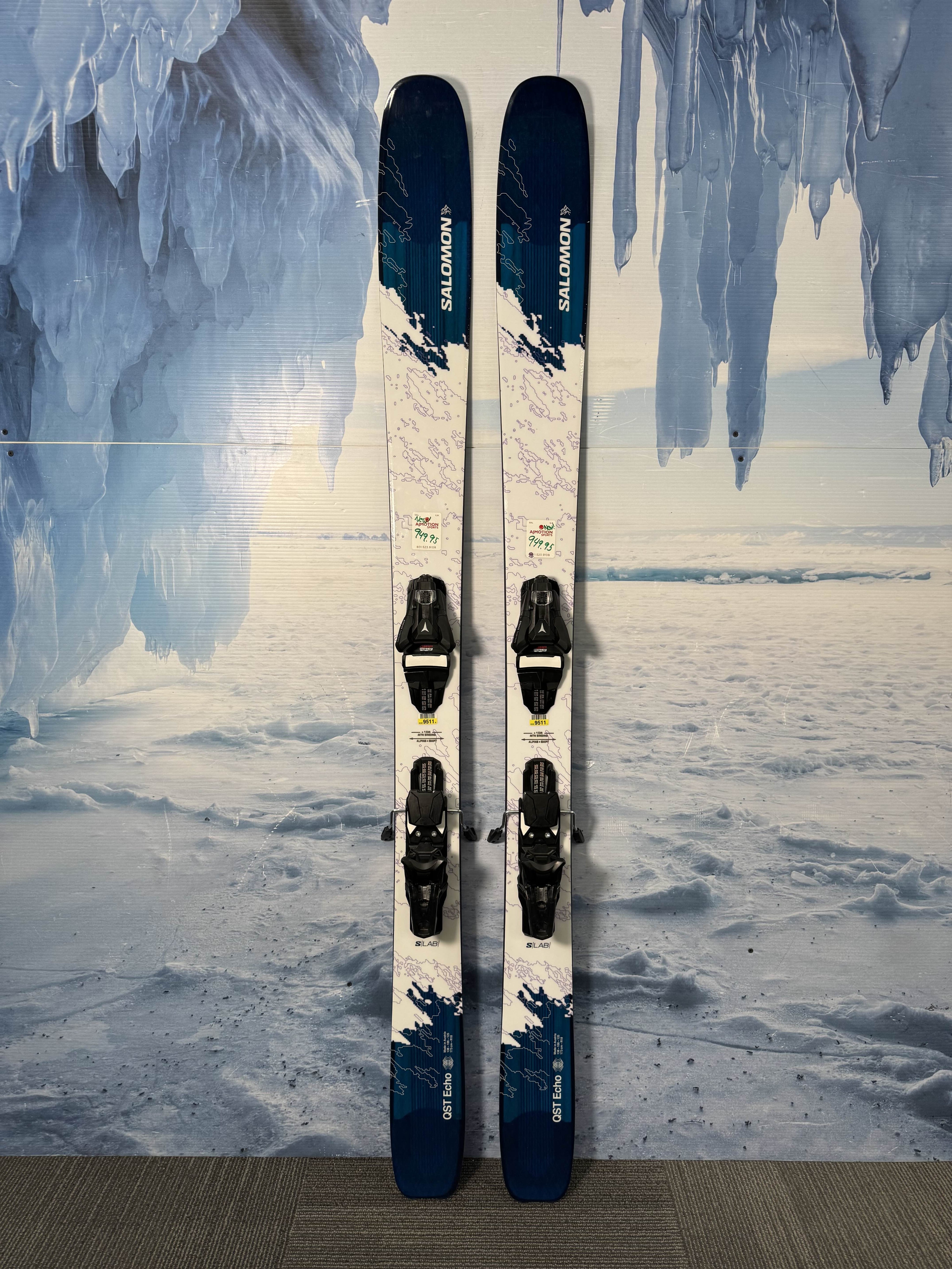 New 2026 Salomon QST Echo Skis - 173cm w/ Atomic Strive 11 Bindings