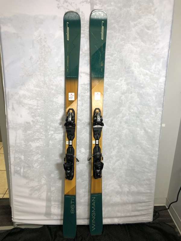 Lightly used 2025 Elan Wingman 86 Ti 178cm W/ Elan EMX11 Adjustable GW bindings