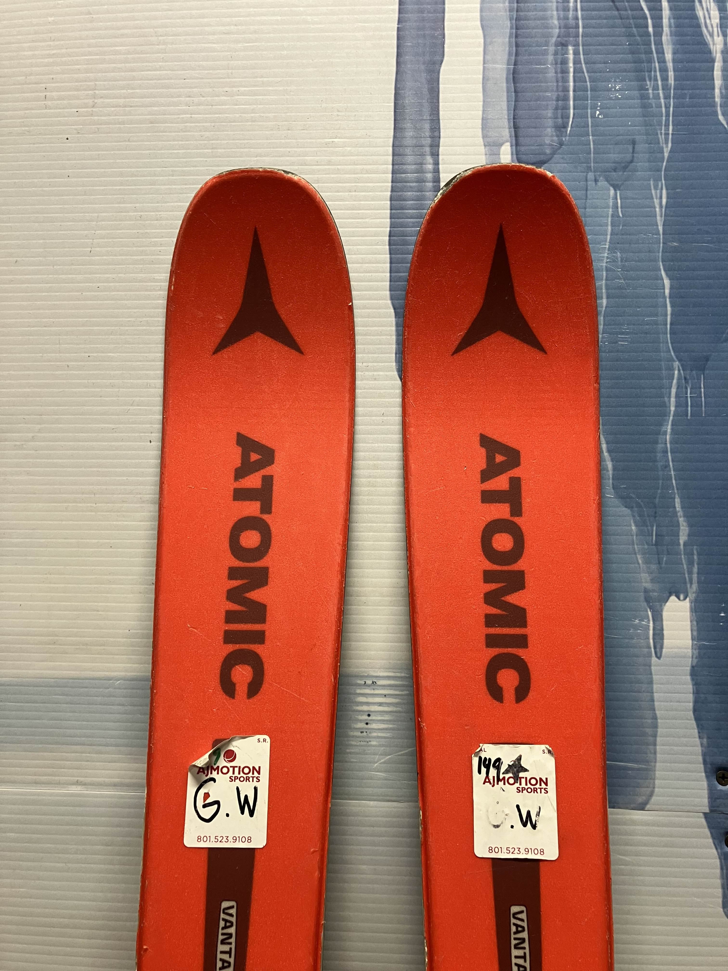 Used Atomic Vantage 83 Skis 165cm w/ Tyrolia SP 10 Demo Bindings