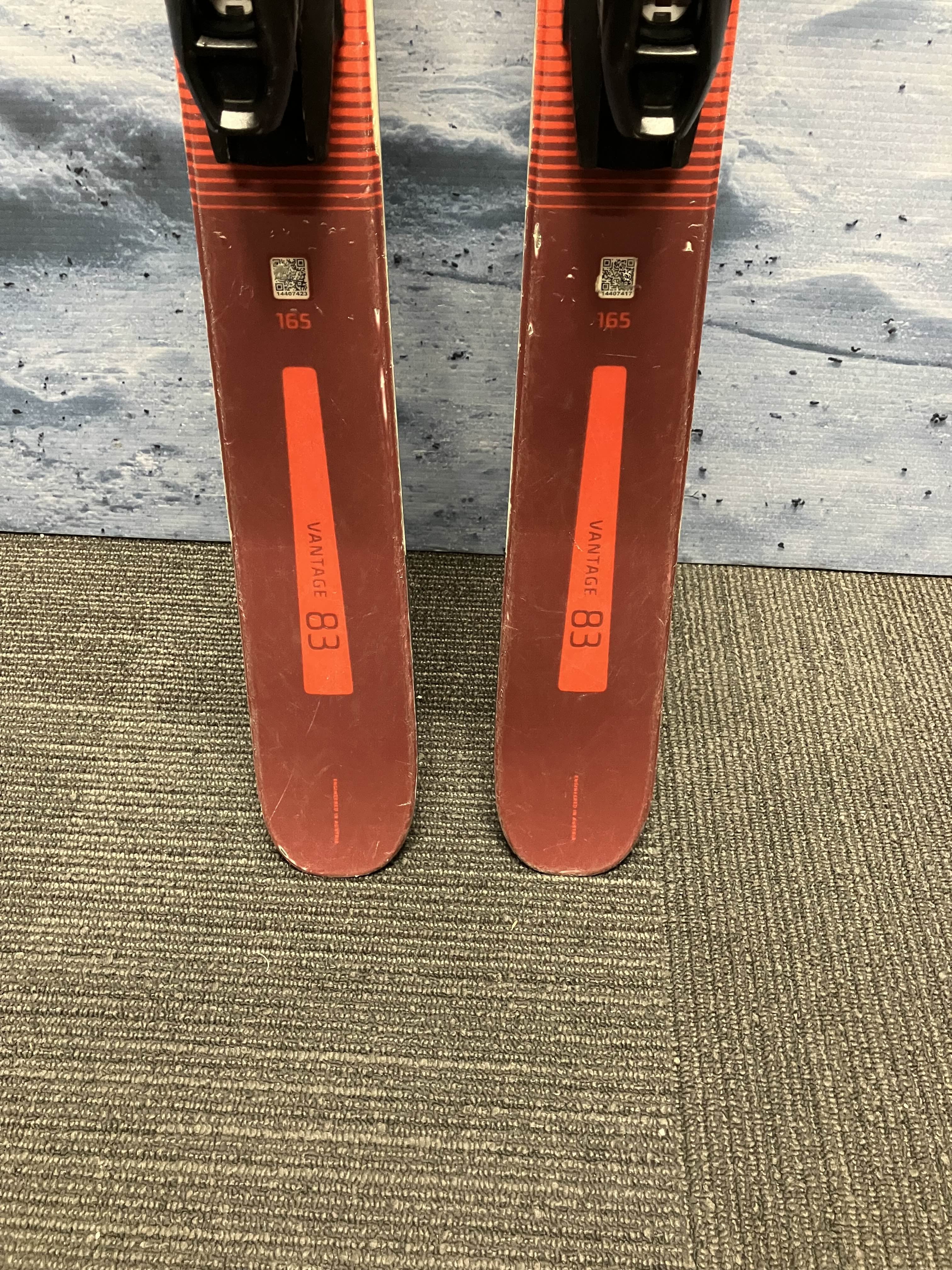 Used Atomic Vantage 83 Skis 165cm w/ Tyrolia SP 10 Demo Bindings