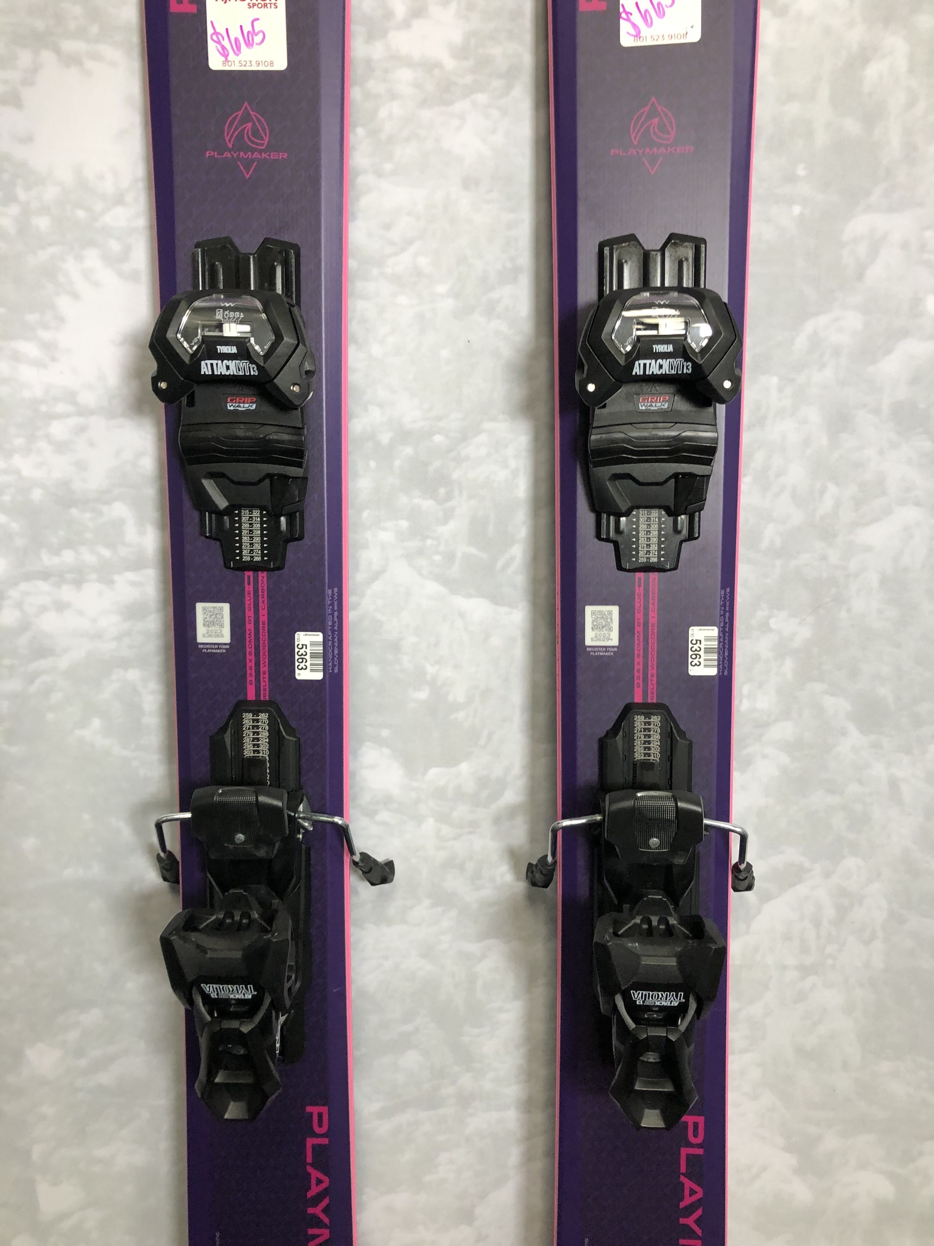Lightly used 2025 Elan Playmaker 111 ski- 180cm w/ Tyrolia Attack LYT 13 adjustable GW binding