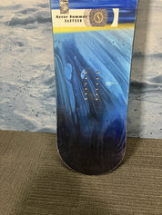 Heavily Used Never Summer Harpoon 156 CM Snowboard W/ K2 Large Demo Binding
