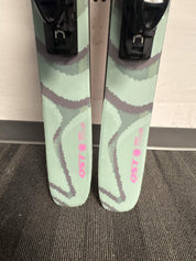 Lightly Used Salomon QST 100 Skis w/ Salomon NR M10 GW Demo Binding- 156cm
