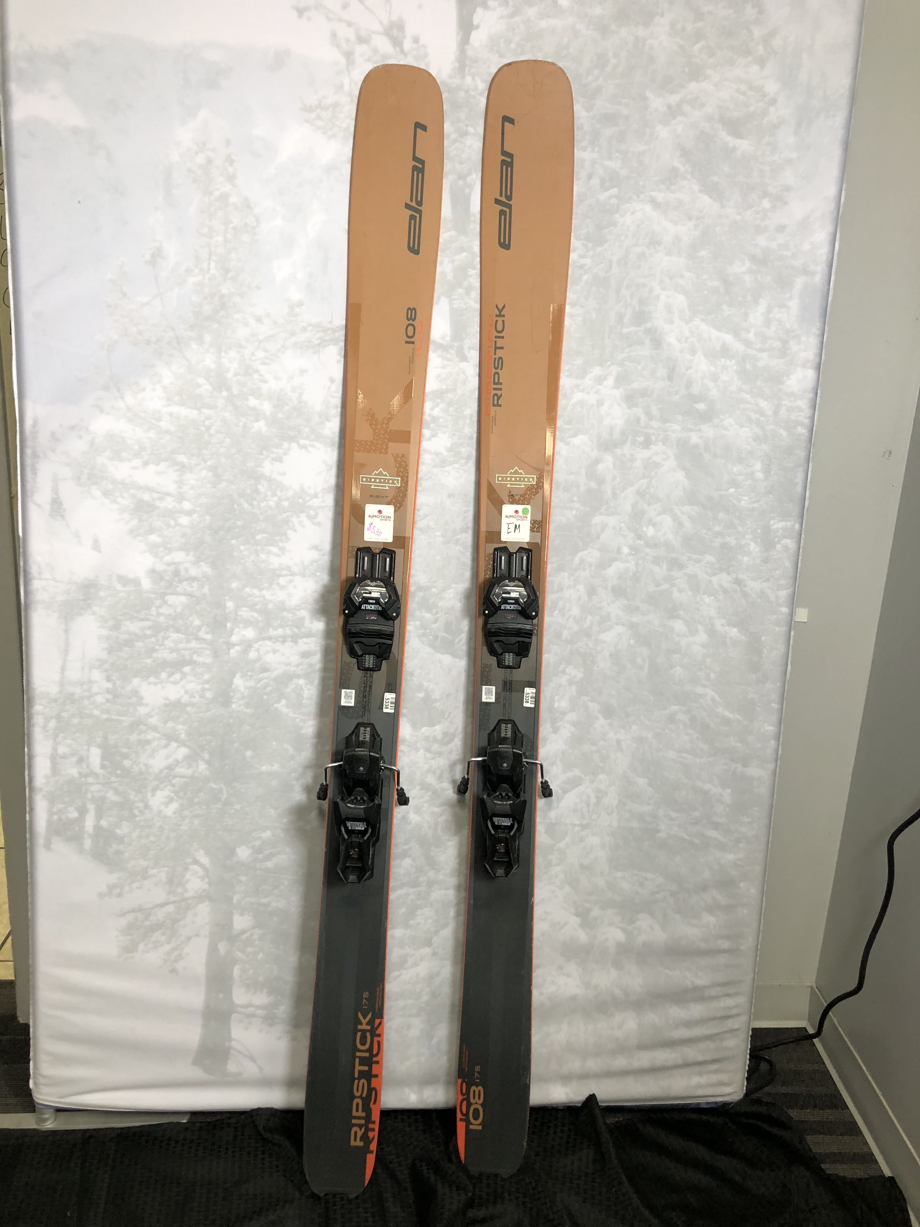 Lightly Used Elan Ripstick 108 - 175cm w/ Tyrollia Attack 13 adjustable GW b indings
