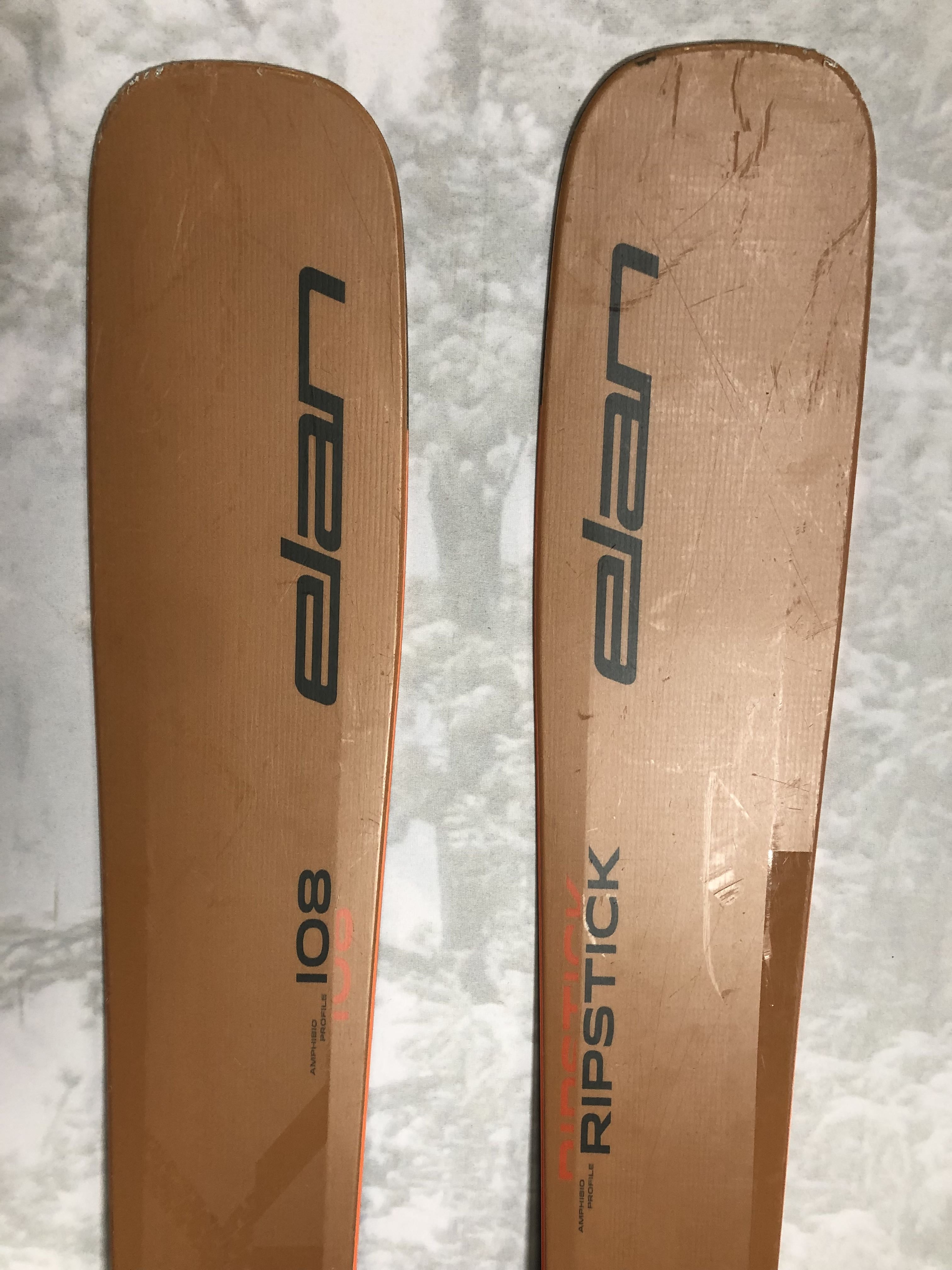 Lightly Used Elan Ripstick 108 - 175cm w/ Tyrollia Attack 13 adjustable GW b indings