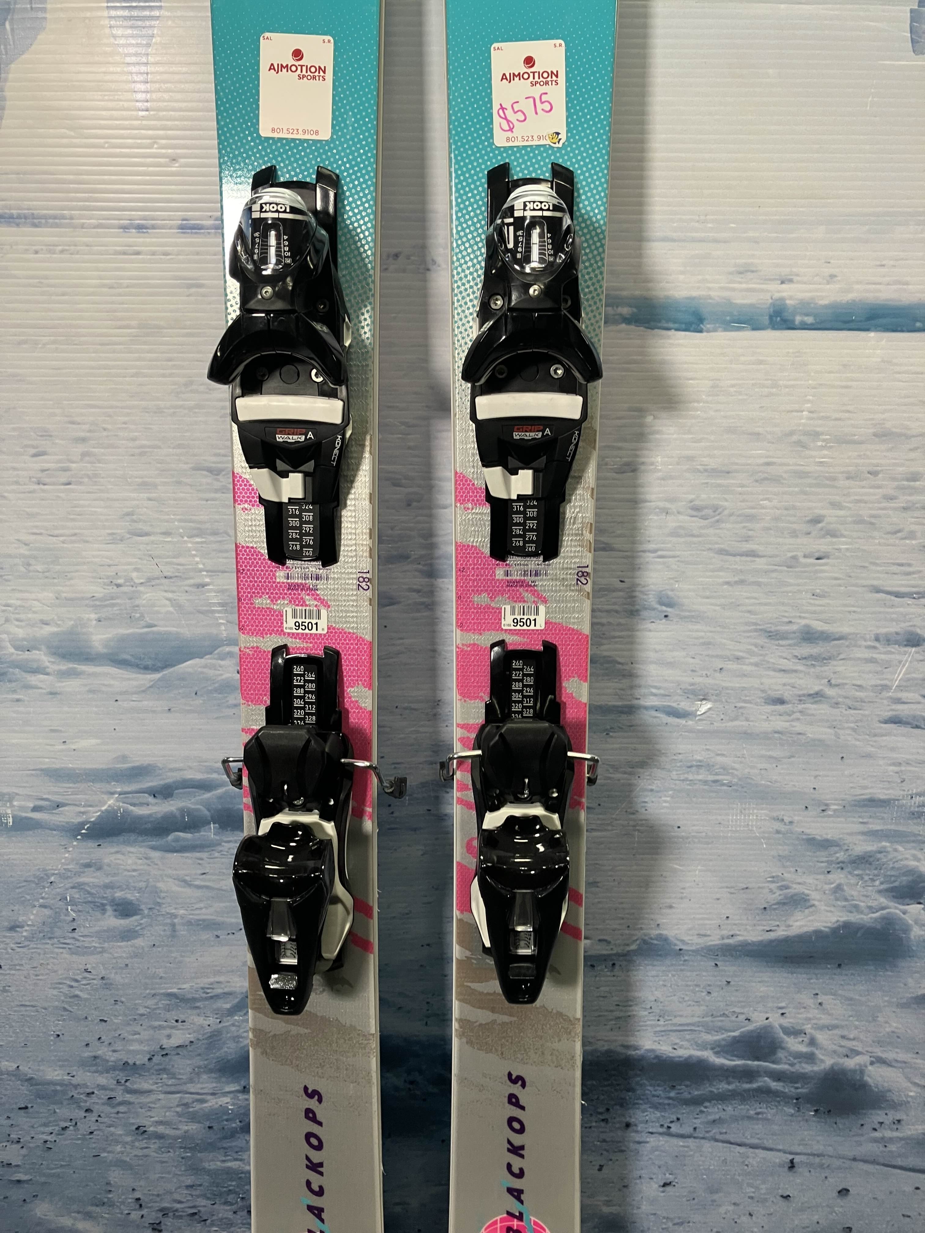 Lightly Used Rossignol Super Blackops 98 182cm Skis w/ 24/25 NX 12 Konect GW Binding
