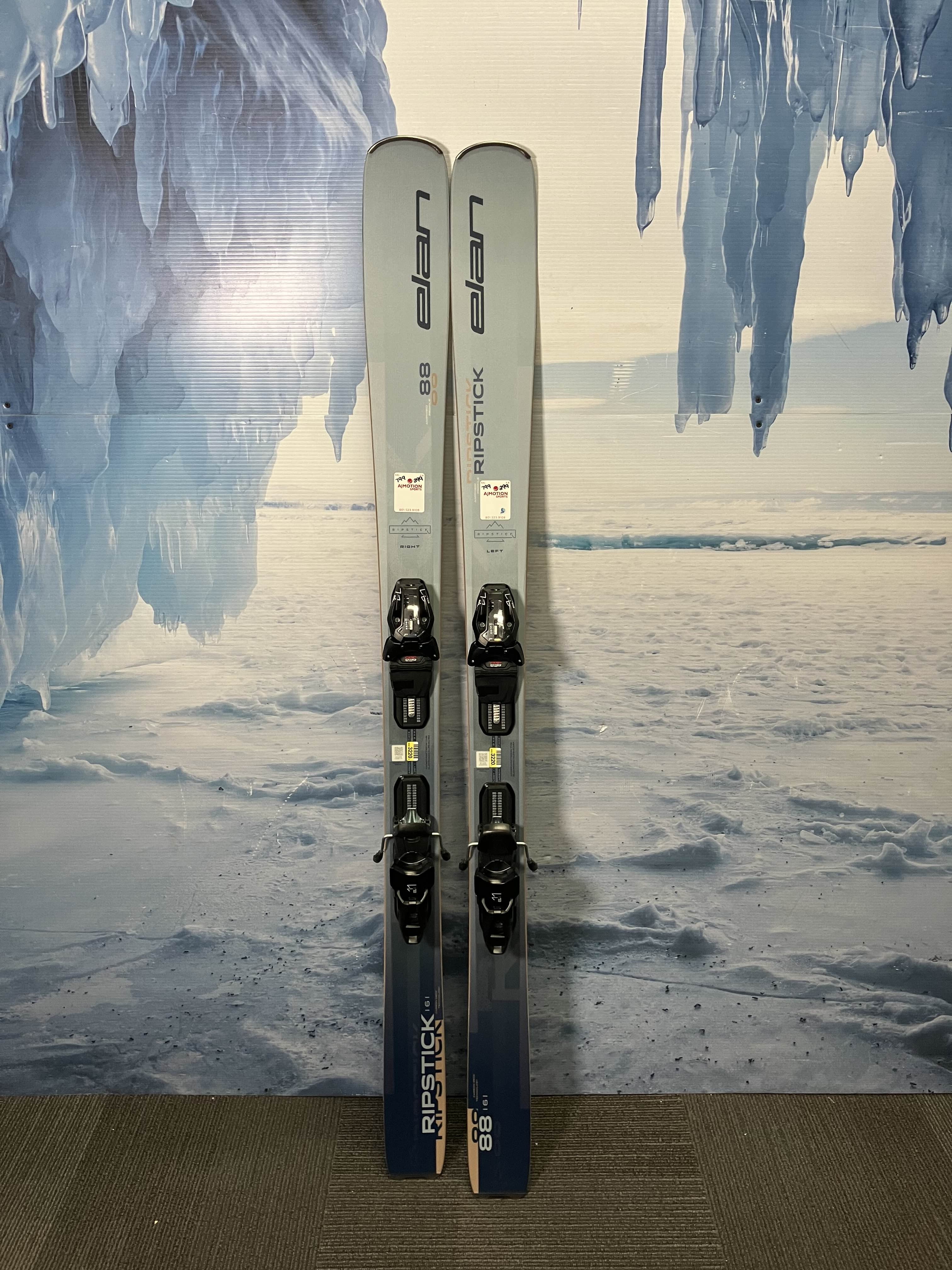 New Elan Ripstick 88 161CM Skis 2026 w/ 25/26 ELX 11.0 GW Demo Binding