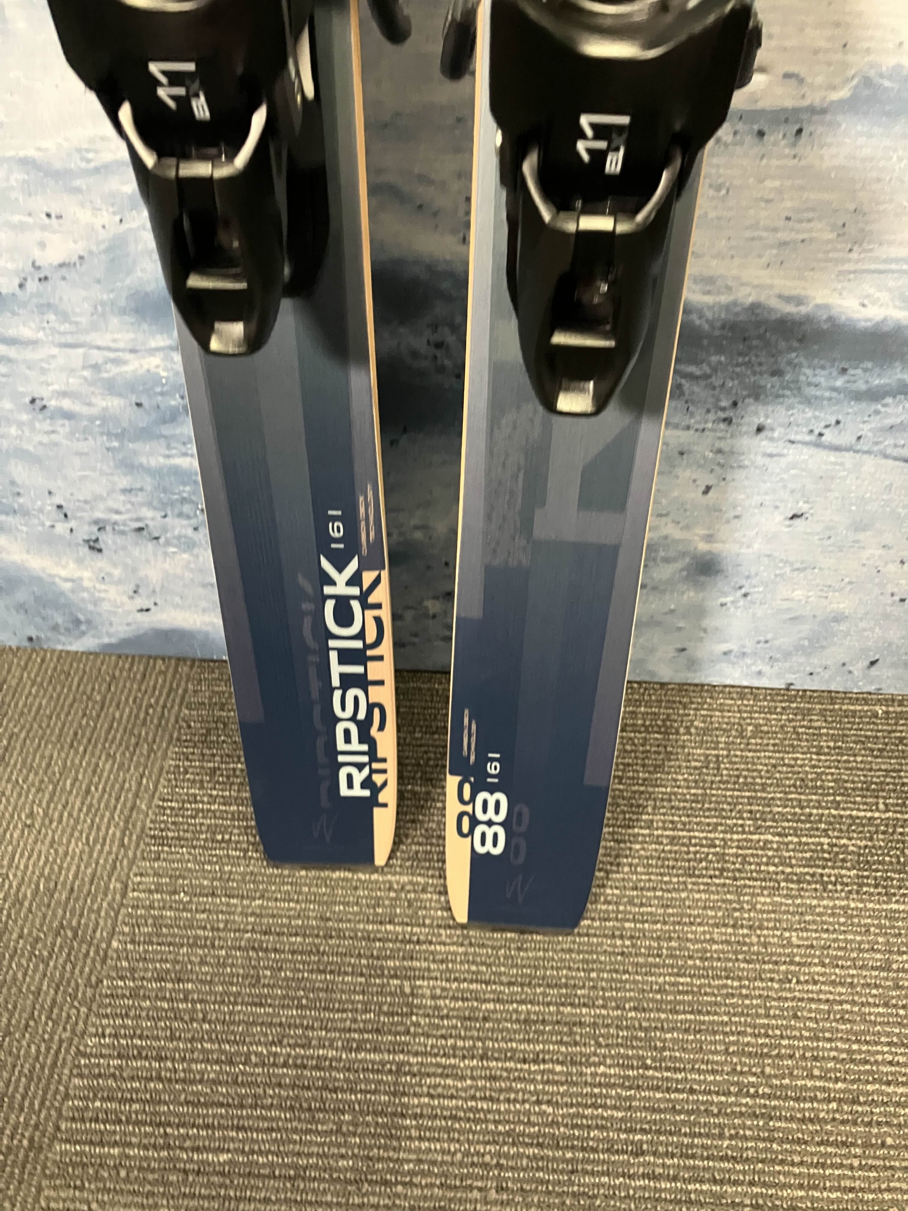 New Elan Ripstick 88 161CM Skis 2026 w/ 25/26 ELX 11.0 GW Demo Binding