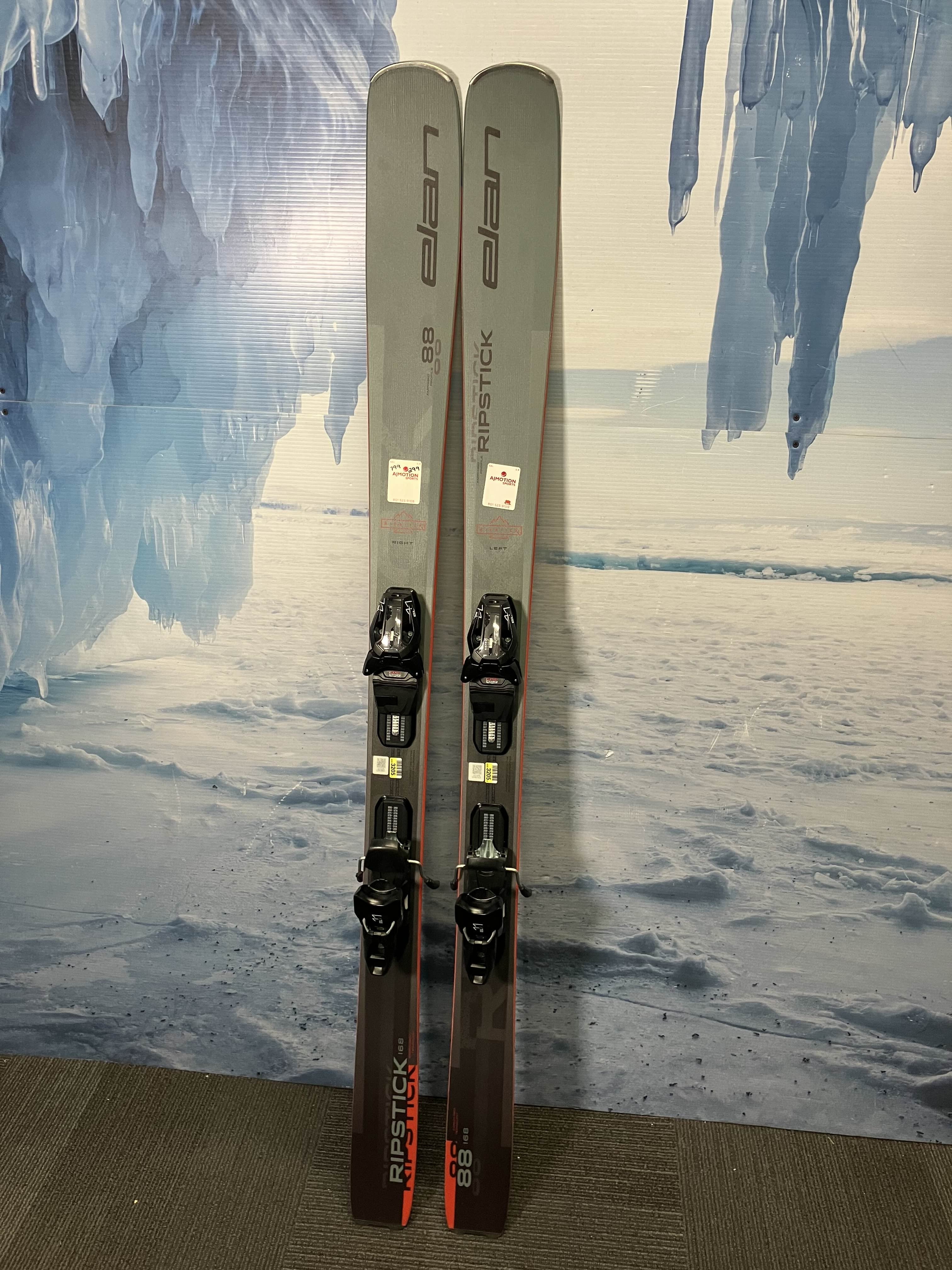 New Elan Ripstick 88 168 CM Skis 2026 w/ 25/26 ELX 11.0 GW Demo Binding