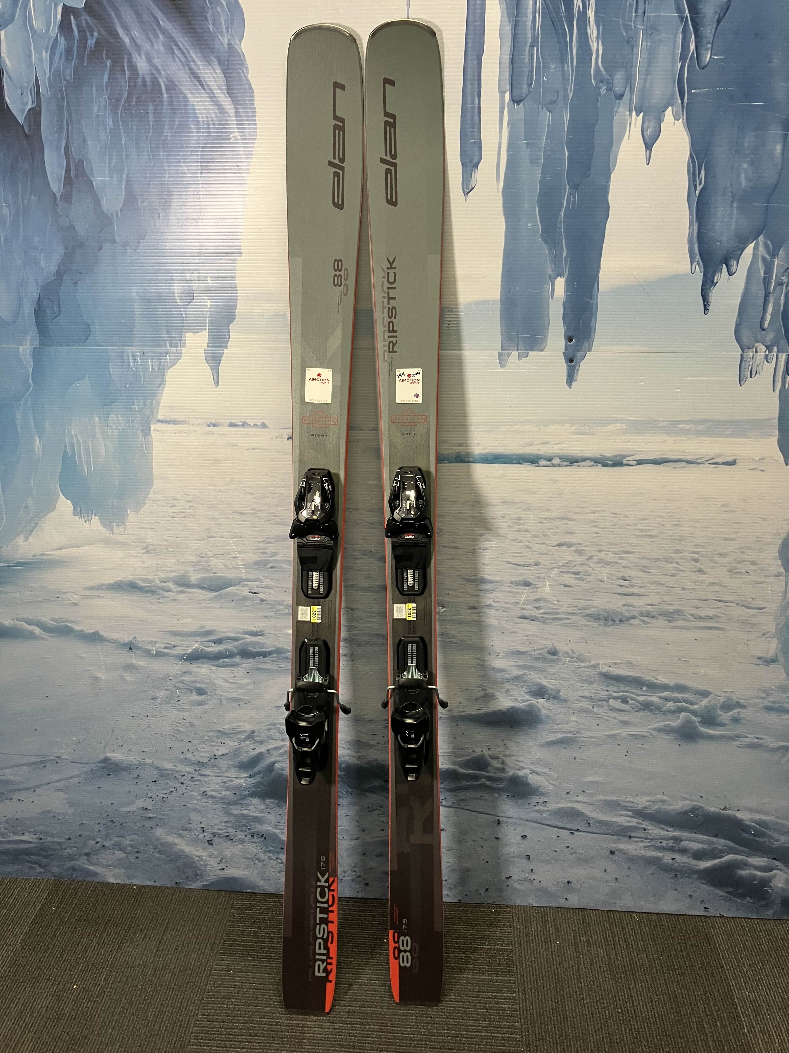 New Elan Ripstick 88 175 CM Skis 2026 w/ 25/26 ELX 11.0 GW Demo Binding