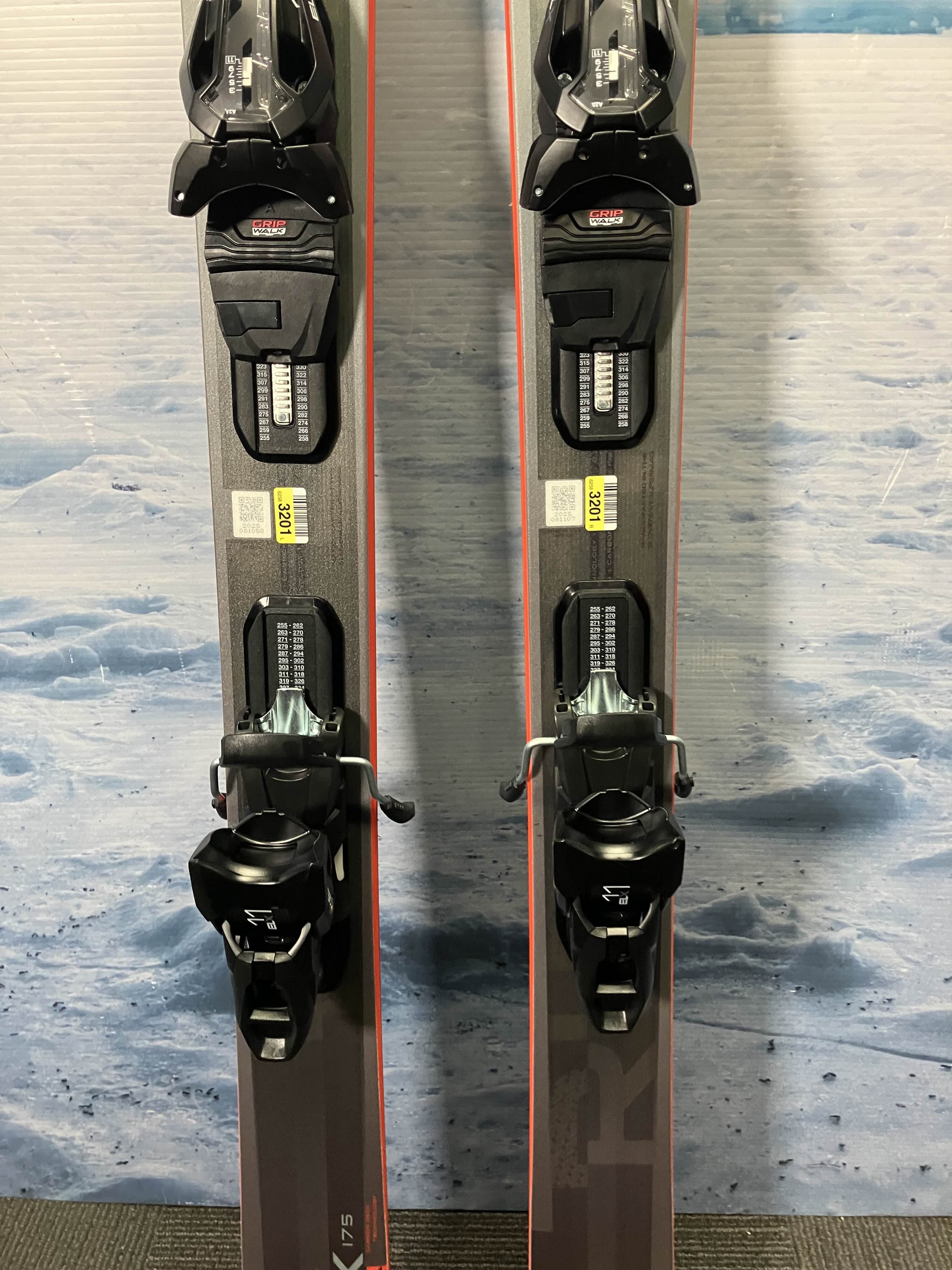 New Elan Ripstick 88 175 CM Skis 2026 w/ 25/26 ELX 11.0 GW Demo Binding