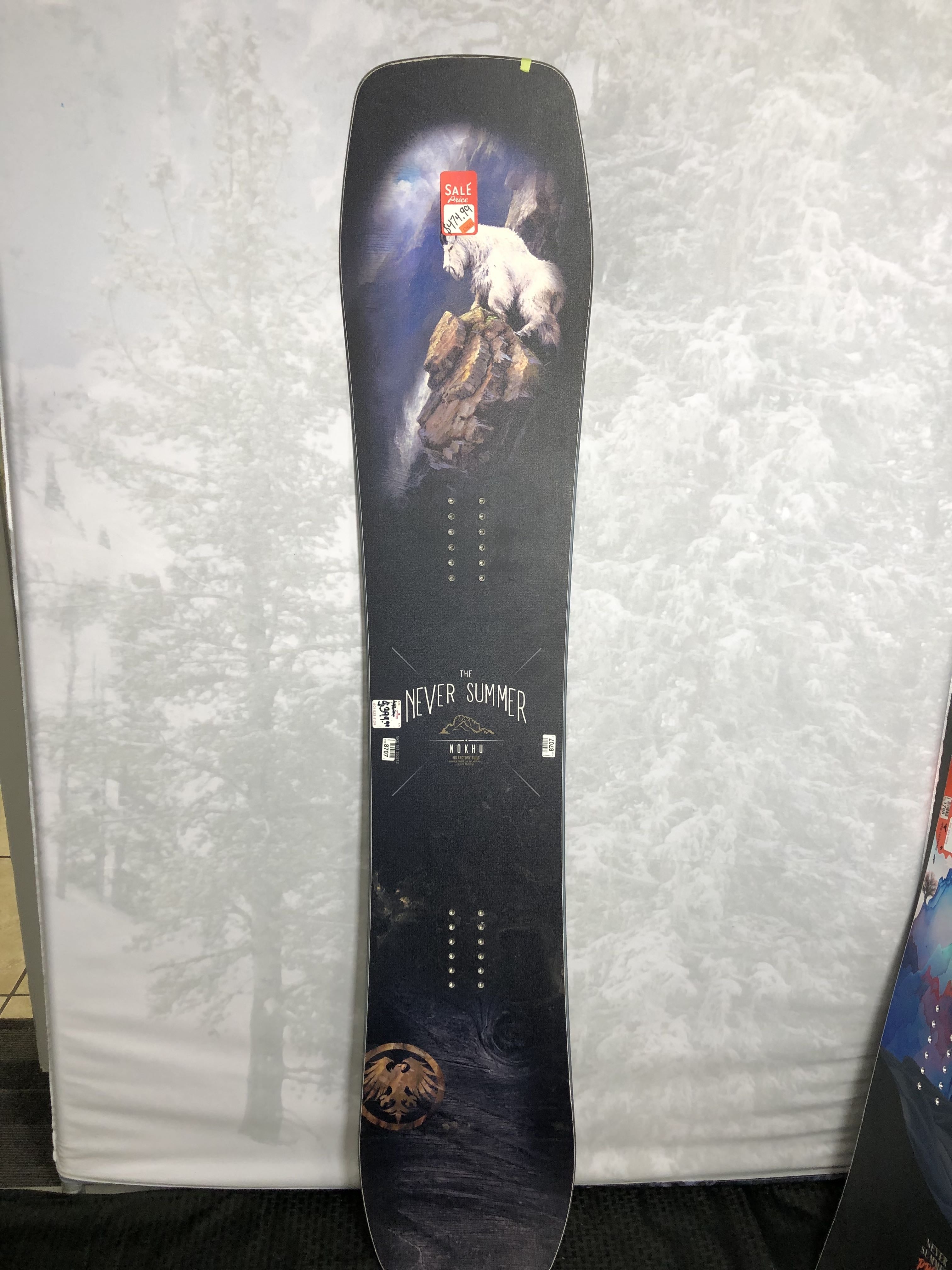 Used 2025 Never Summer Nokhu 161CM Snowboard