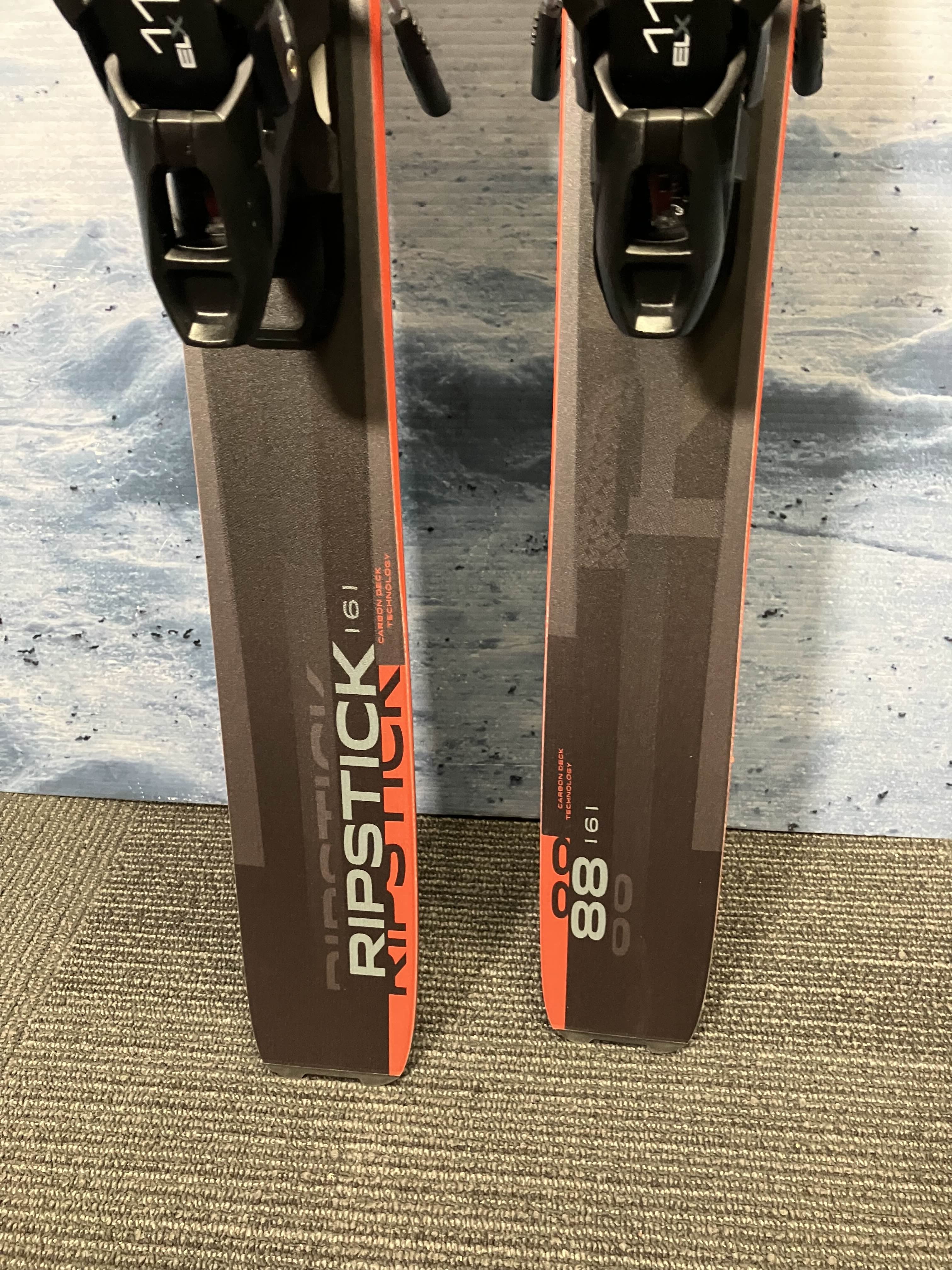 New Elan Ripstick 88 161 CM Skis 2026 w/ 25/26 ELX 11.0 GW Demo Binding